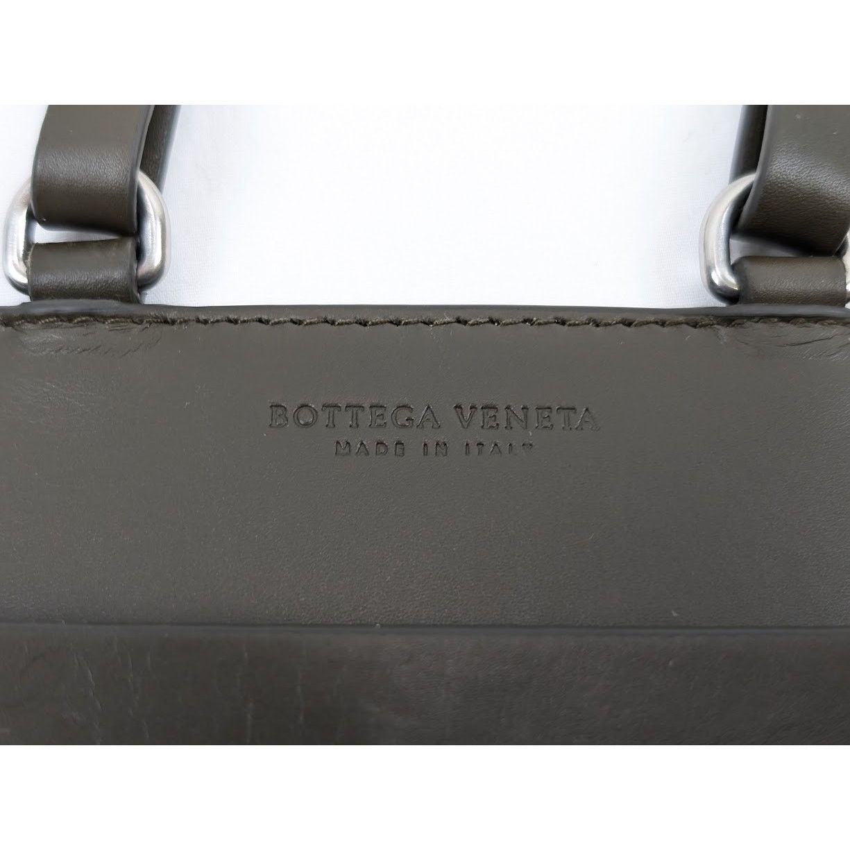 Bottega Veneta o1rshd1 Q:3 / Size: OS / Paper Calf Perforated Case in Kaki Size ONE SIZE - 12 Thumbnail