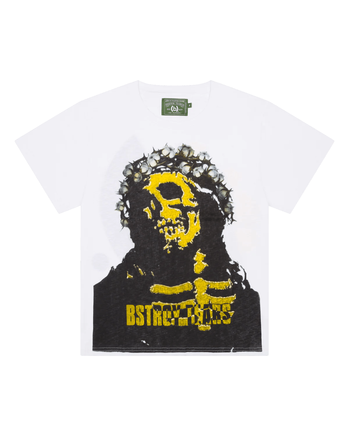 (B).Stroy × DENIM TEARS Bstroy Denim Tears Crown Made of Cotton Tee Black Size US XL / EU 56 / 4 - 1 Thumbnail