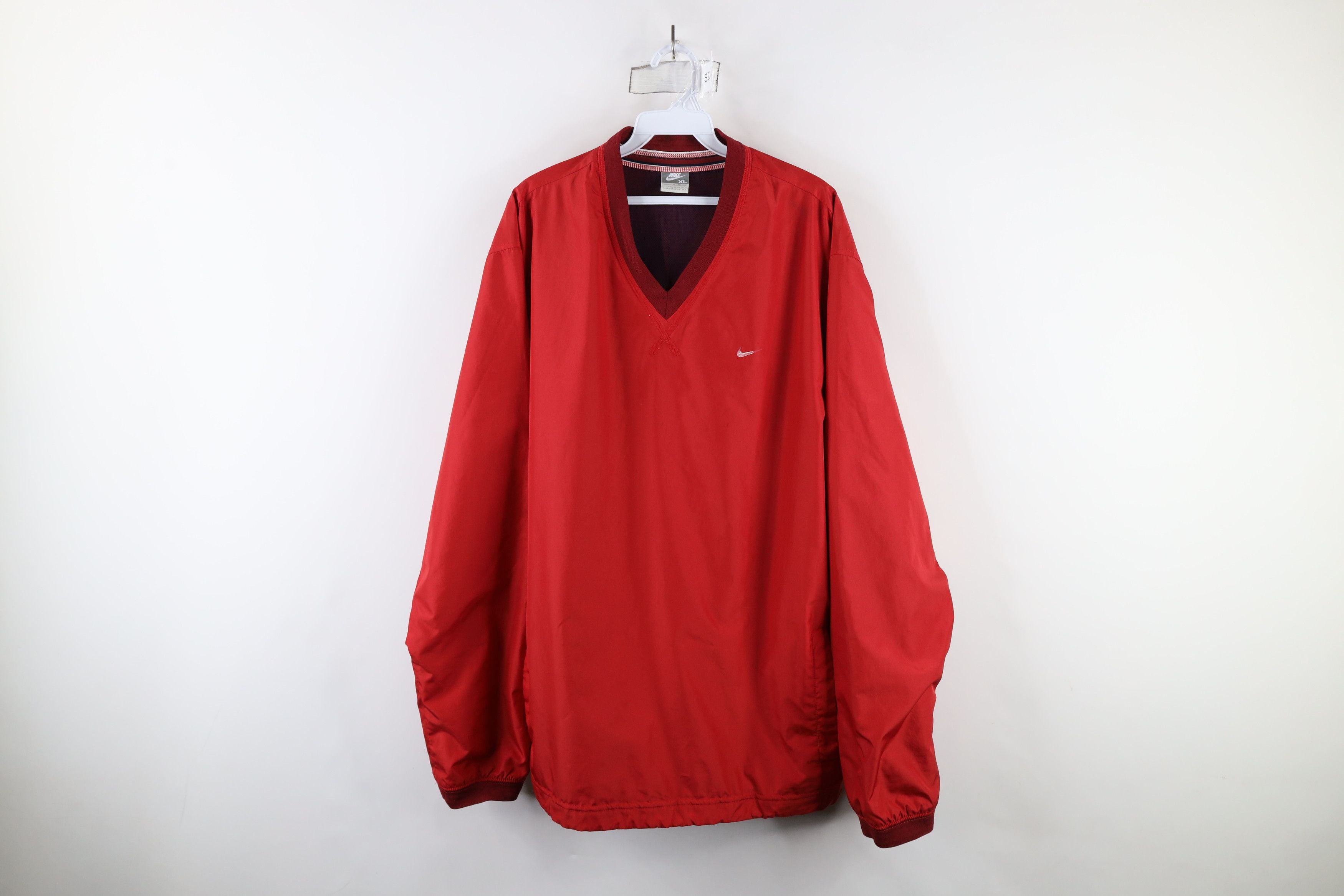 Nike × Vintage Vintage Nike Mini Swoosh Lined Pullover Windbreaker Jacket Size US XL / EU 56 / 4 - 1 Thumbnail