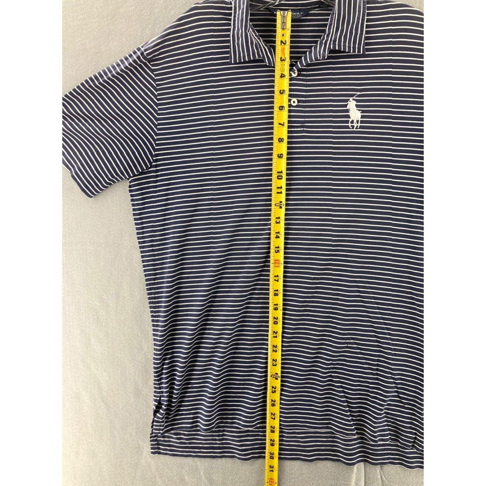 Polo Ralph Lauren Polo Ralph Lauren Shirt Mens Medium Blue Striped Short Sleeve Casual Adult Size US M / EU 48-50 / 2 - 3 Thumbnail