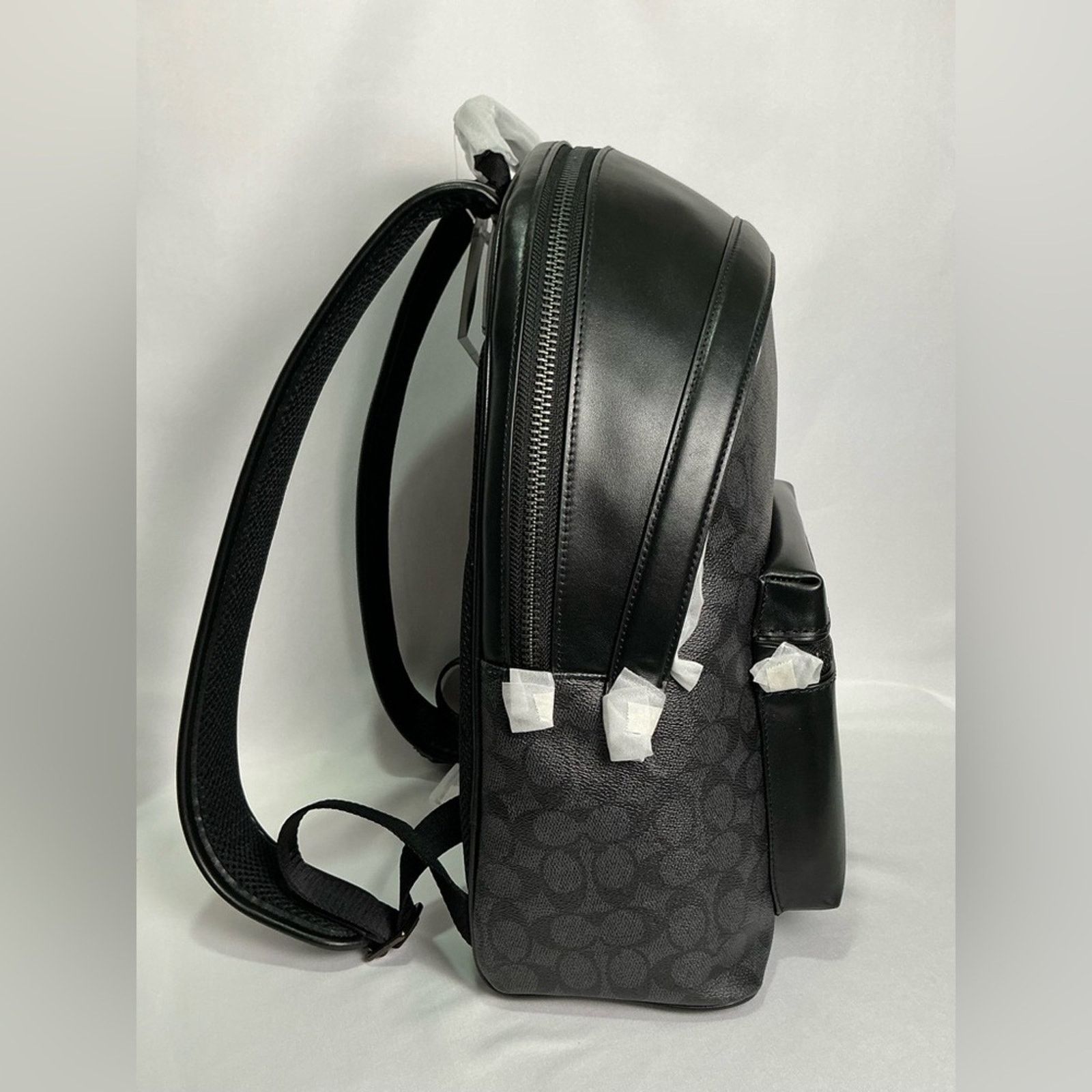 Coach COACH Signature Charter Backpack Signature Canvas Black NEW Size 36 - 4 Thumbnail