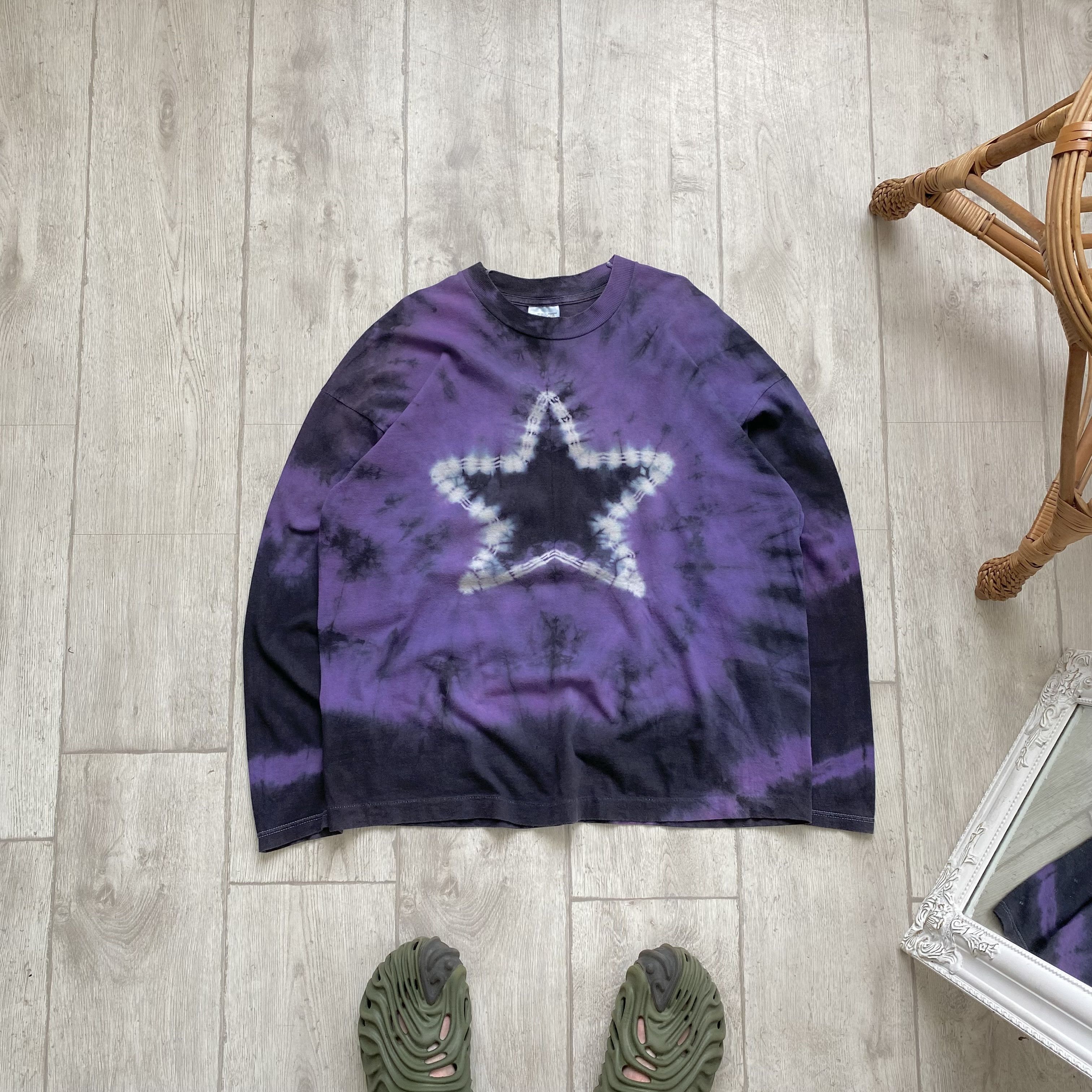 Hysteric Glamour ⭐️Vintage 90s Tie dye Start logo Long sleeve Rock style Size US M / EU 48-50 / 2 - 1 Thumbnail