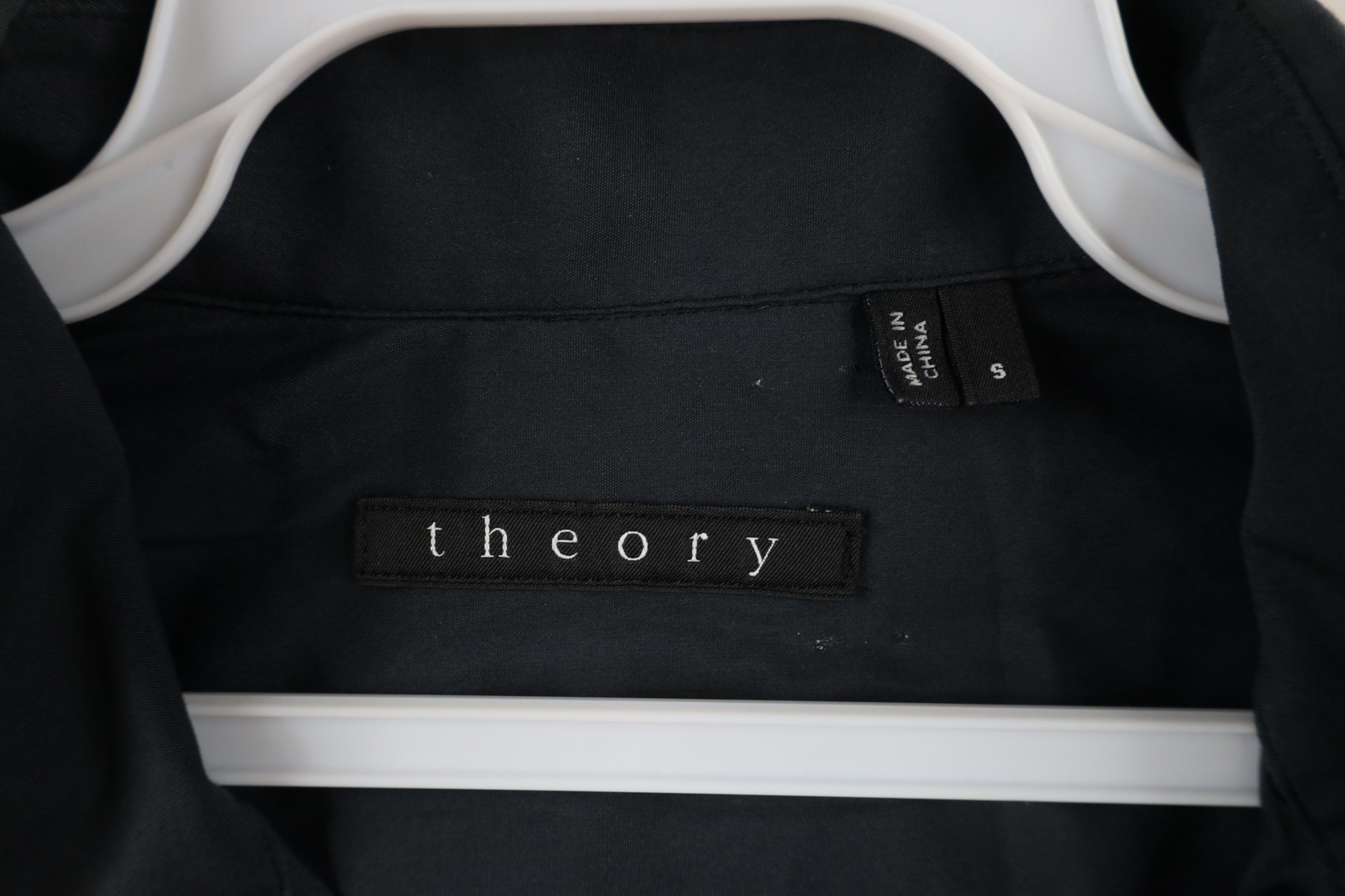 Theory × Vintage Theory Sylvain Wealth Long Sleeve Collared Button Shirt Gray Size US S / EU 44-46 / 1 - 4 Thumbnail