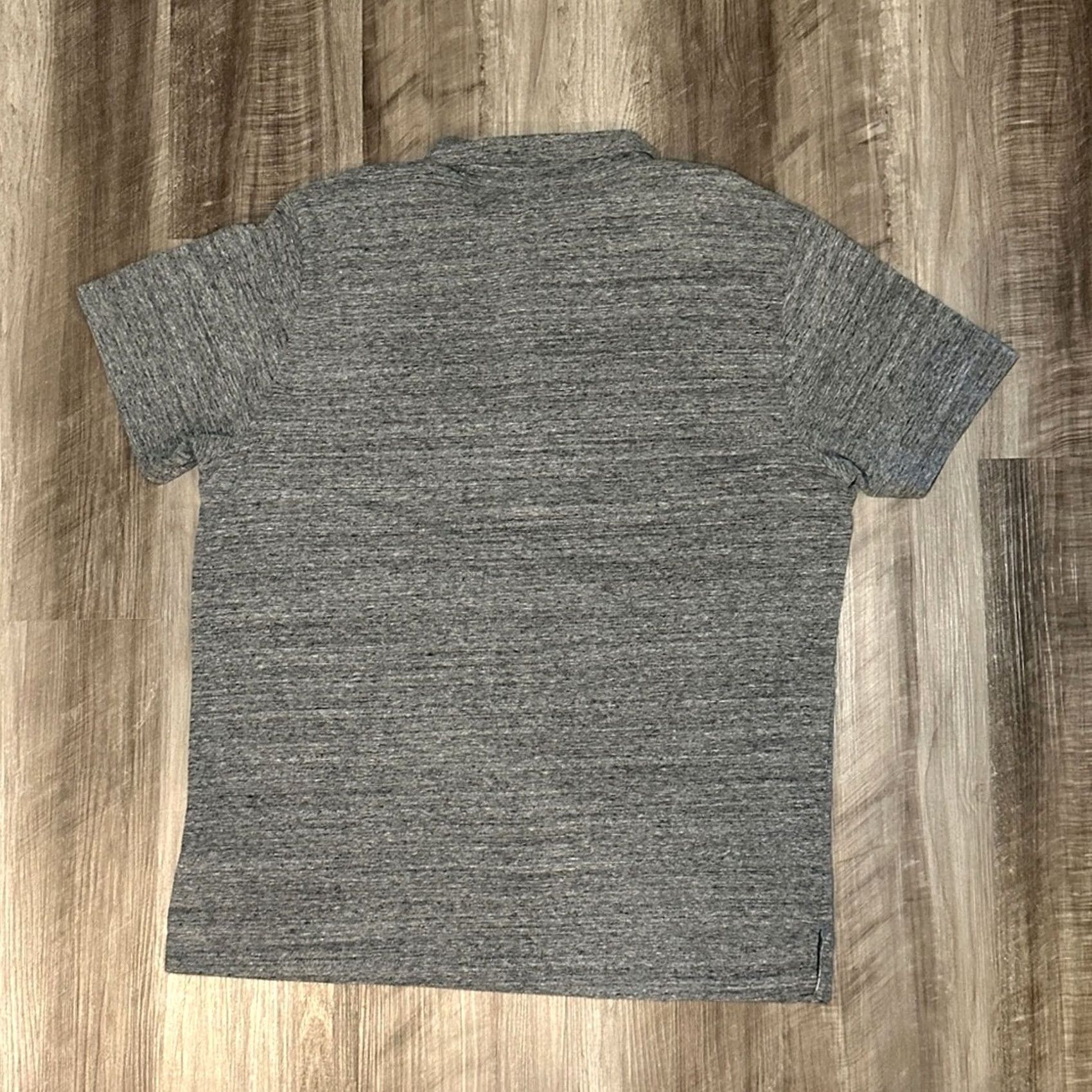 Marine Layer Marine Layer Re-Spun Heathered Charcoal Polo L/XL Men's Small/XL Regular Cotton Polyester Gray polo Mens L/XL Shirt Size US XL / EU 56 / 4 - 3 Thumbnail