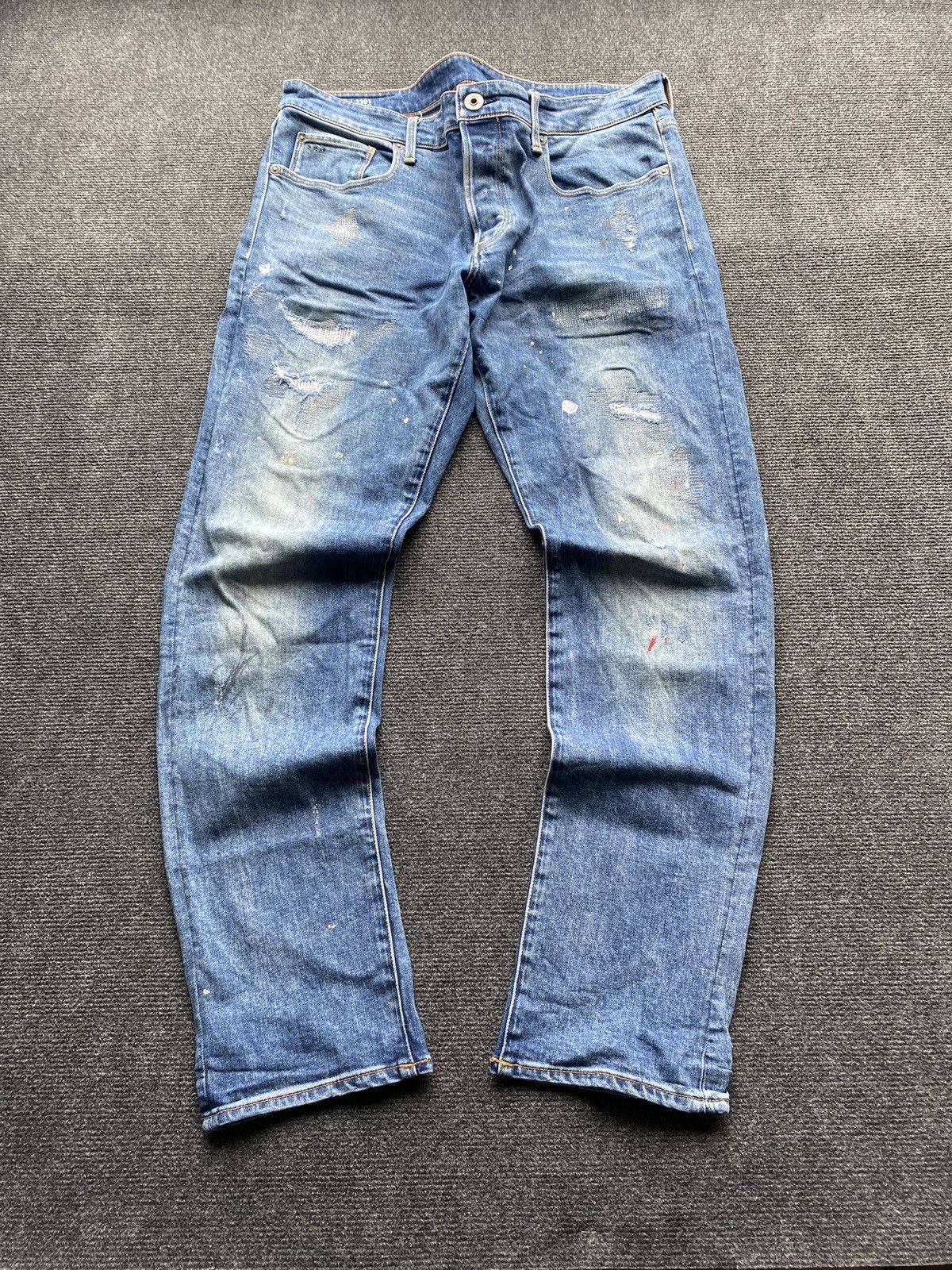 G-Star 🔥Opium Punk G Star 3301 Slim Blue jeans 34 Size US 34 / EU 50 - 20 Thumbnail