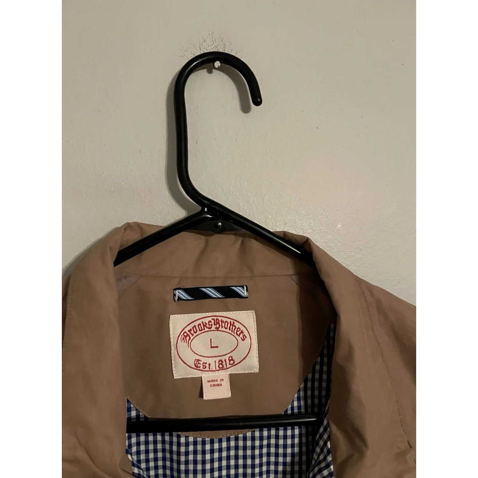 Brooks Brothers Brooks Brothers 1818 Waxed Cotton Chore Utility Jacket - Beige Khaki - Men’s Large / L / Jacket Size US L / EU 52-54 / 3 - 4 Thumbnail