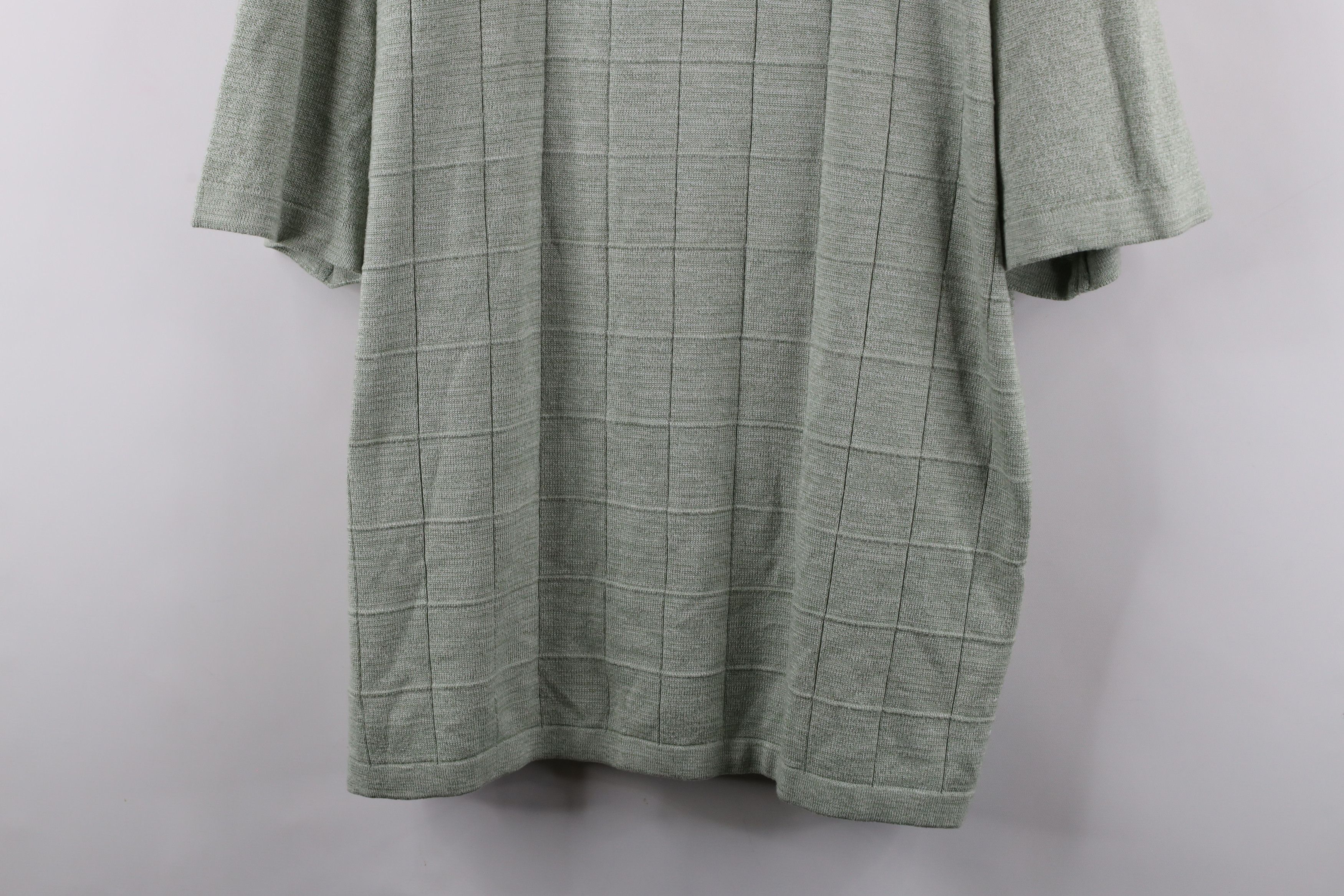 Vintage Vintage 90s Streetwear Knit Collared Golf Polo Shirt Green Size US L / EU 52-54 / 3 - 3 Thumbnail