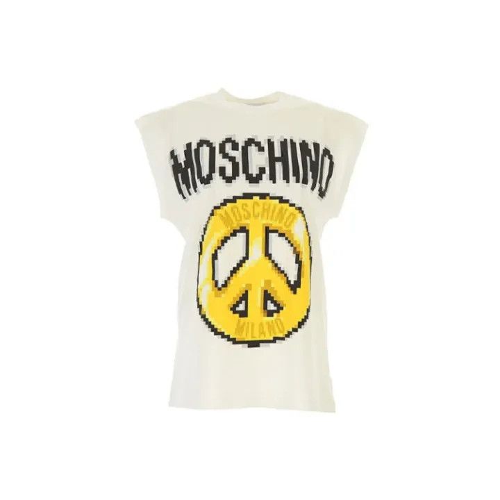 Moschino Moschino SS20 Unique Graphic T-Shirt for Women 0079 Size L / US 10 / IT 46 - 1 Thumbnail