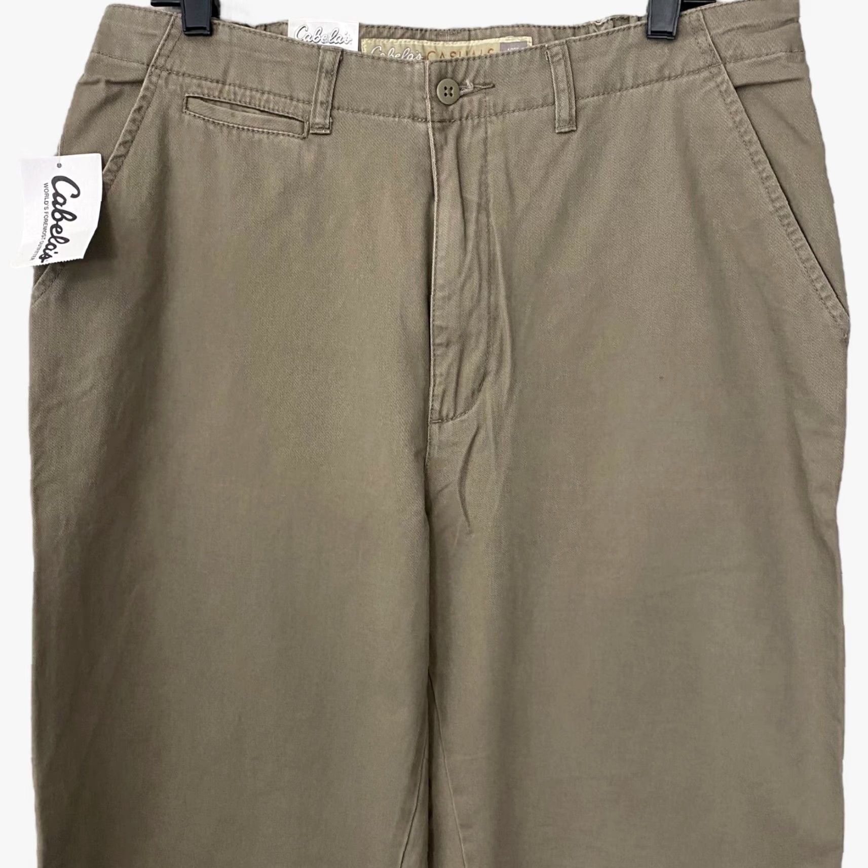 Vintage Cabela's Men’s Khaki Pants Relaxed Fit Cotton-Twill 36X34 Tan Casual Workwear City Nature Size US 36 / EU 52 - 5 Thumbnail