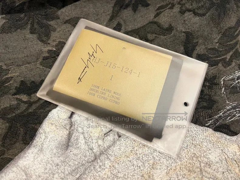 Yohji Yamamoto Yohji Yamamoto 23AW Flannel Wool Coat. Size US XS / EU 42 / 0 - 5 Thumbnail