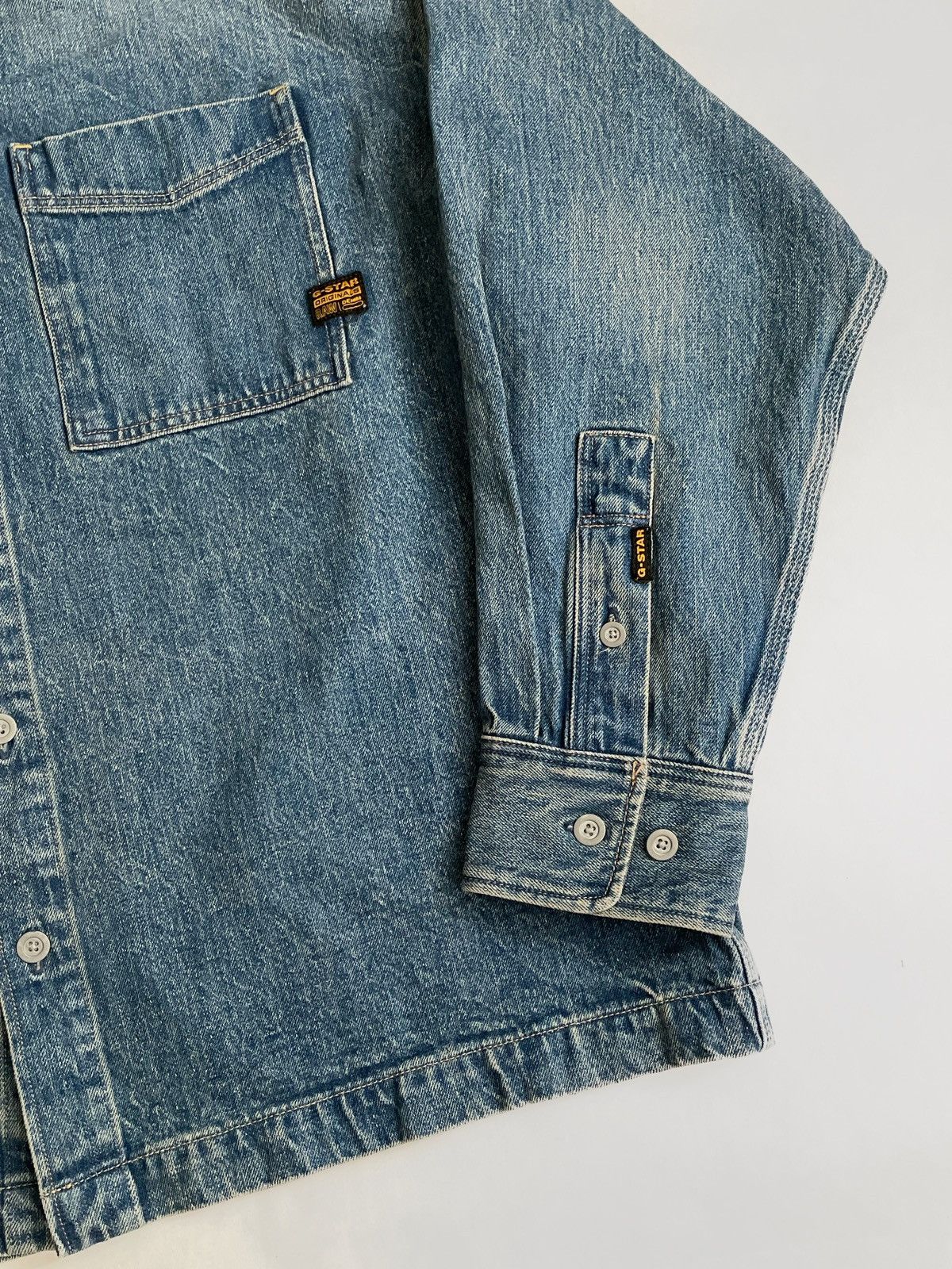 G-Star G Star Raw stonewashed denim overshirt Japanese style Size US M / EU 48-50 / 2 - 4 Thumbnail
