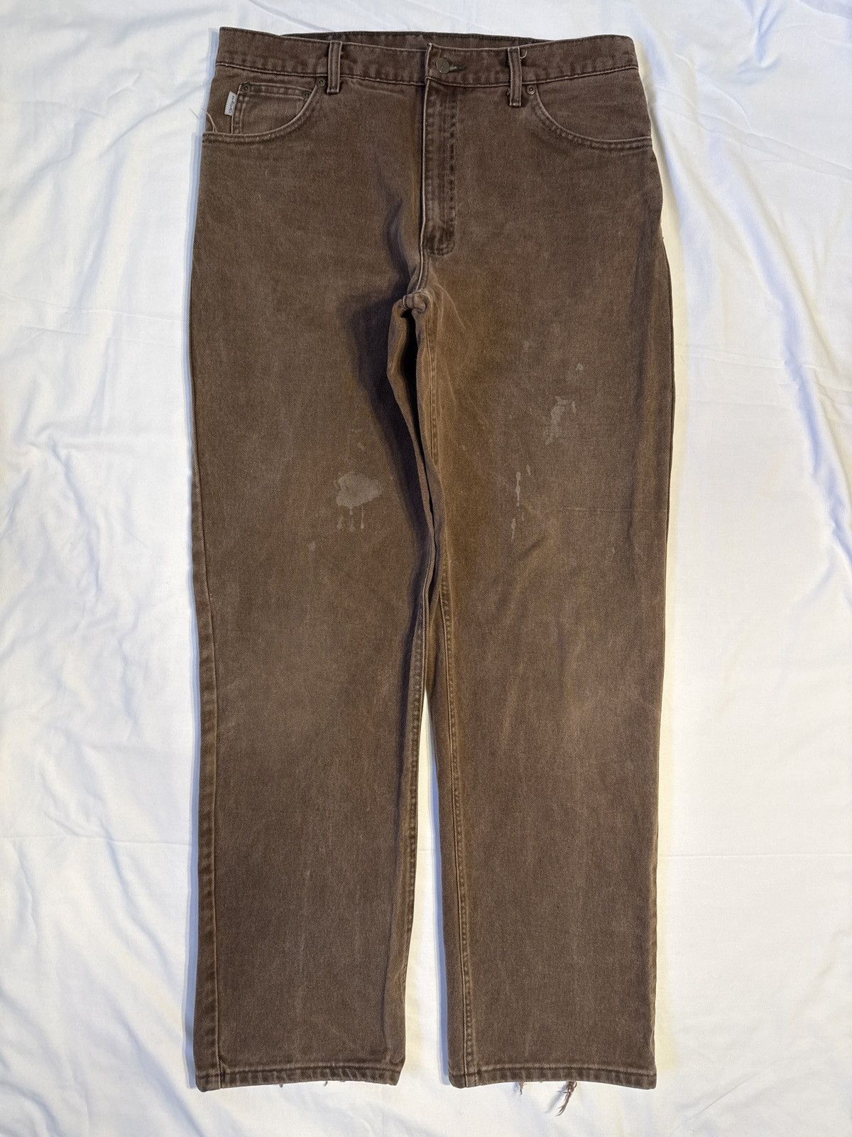 Carhartt Vintage 90s Carhartt Faded Brown Denim Jeans Size US 36 / EU 52 - 4 Thumbnail