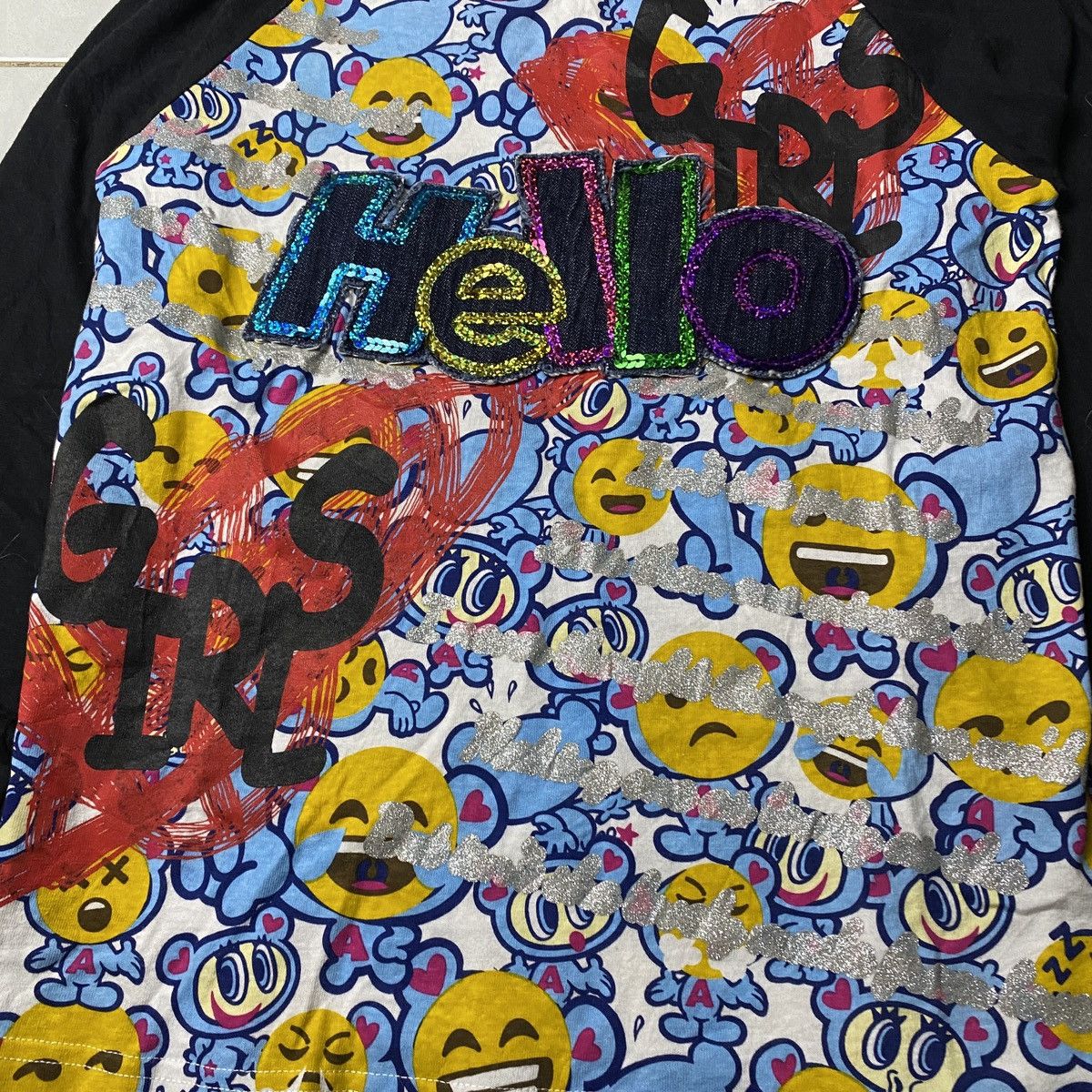 Angel Blue 2000's Angel Blue Cuteness Overload Emojis LS Size US S / EU 44-46 / 1 - 4 Thumbnail
