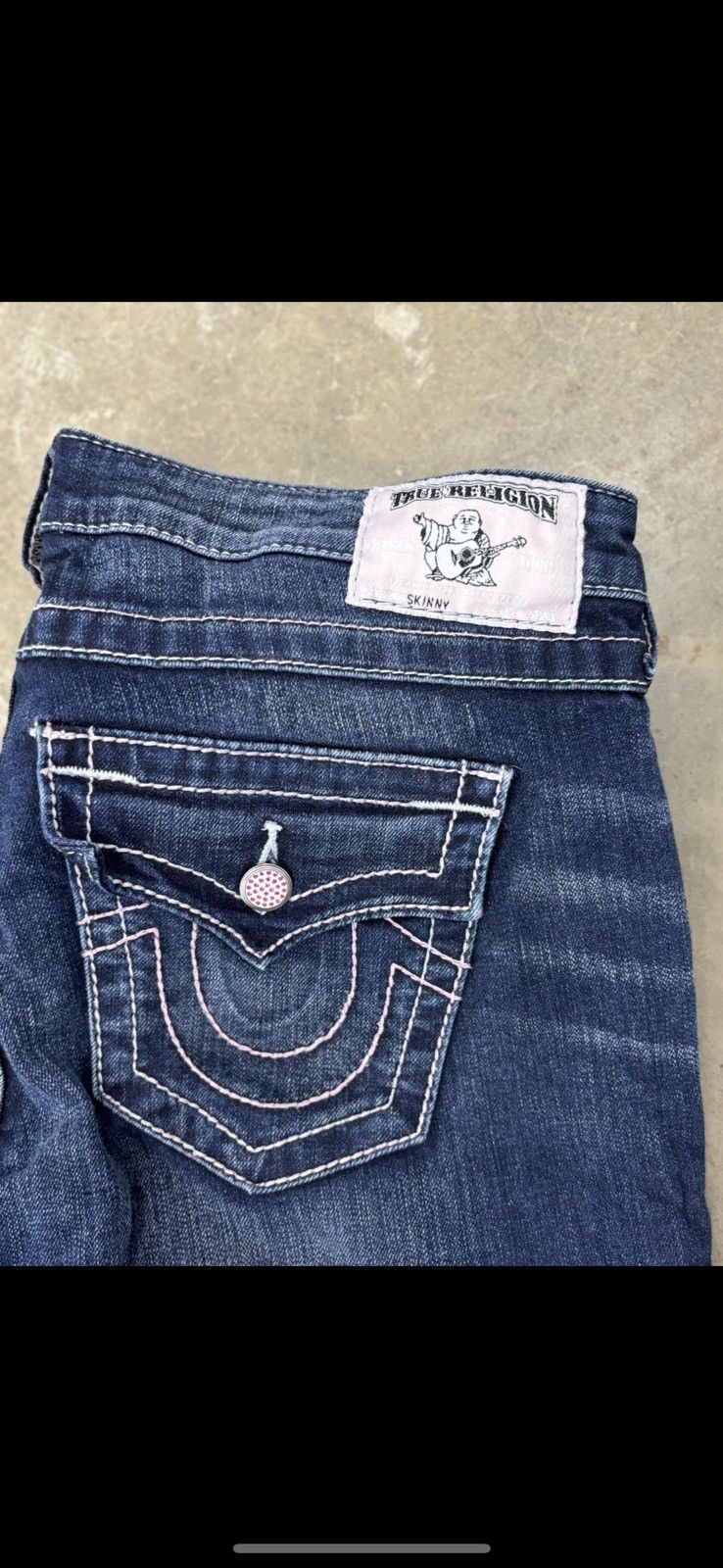 True Religion × Vintage TRUE RELIGION JEANS ( with pink details) Size 28" / US 6 / IT 42 - 3 Thumbnail