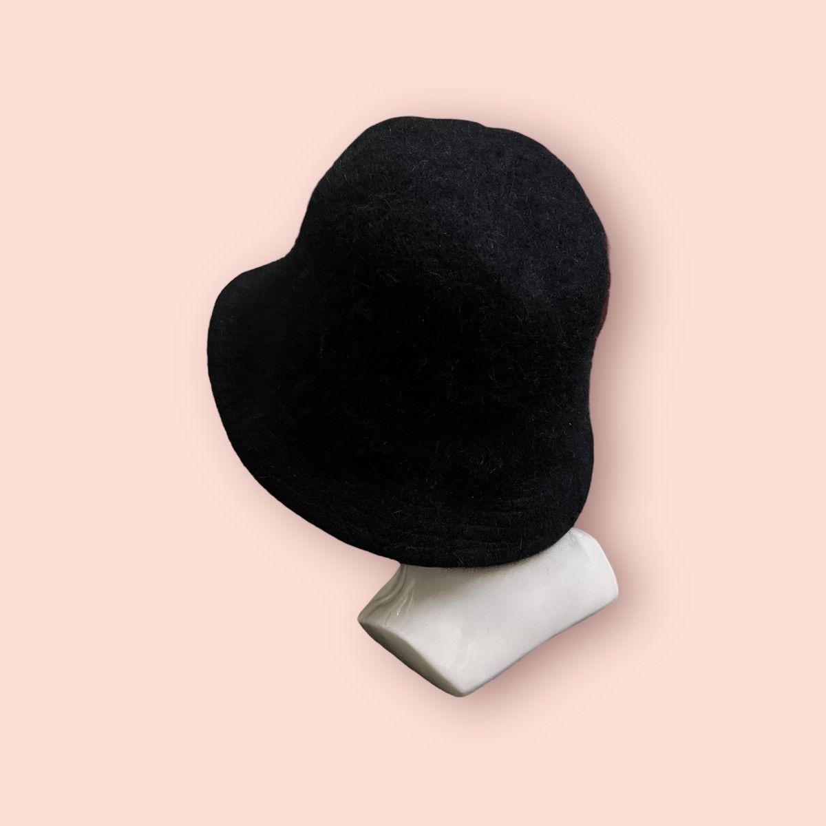 Beams Plus × Japanese Brand VINTAGE RAY BEAMS MOHAIR BLACK WOOL BLEND BUCKET HAT Size ONE SIZE - 10 Thumbnail