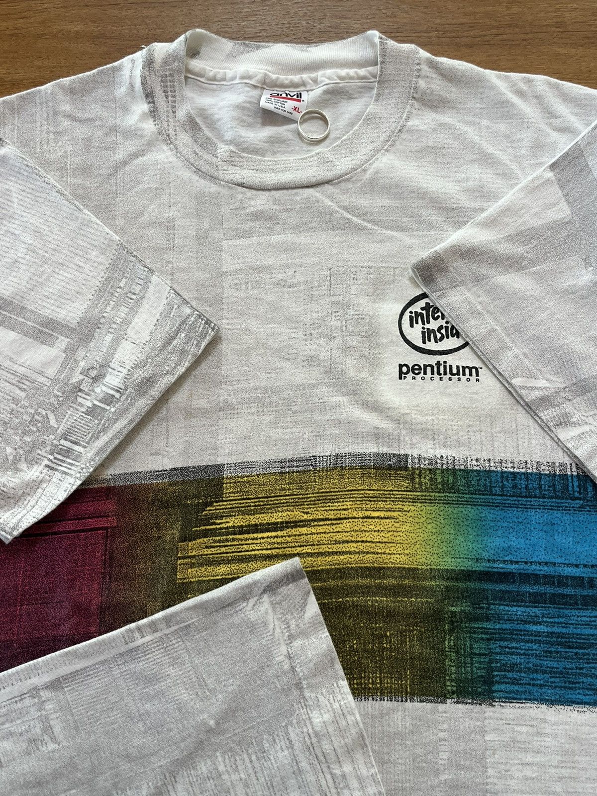 Microsoft × Vintage Vintage (AOP) intel inside pentium processor 90’s Tshirt Size US XL / EU 56 / 4 - 9 Thumbnail