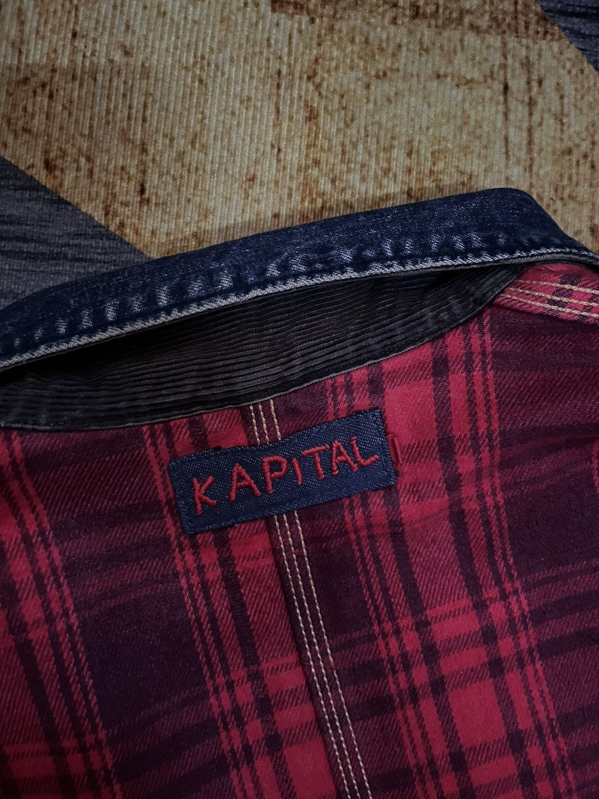 Kapital 1990s kapital patchworking craftmanship denim-tartan #H4 Size US L / EU 52-54 / 3 - 10 Thumbnail