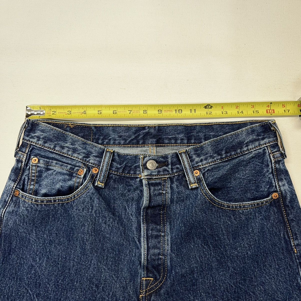 Levi's Levis Jeans Blue 501 Straight Original Denim Button Fly Size US 33 - 20 Thumbnail