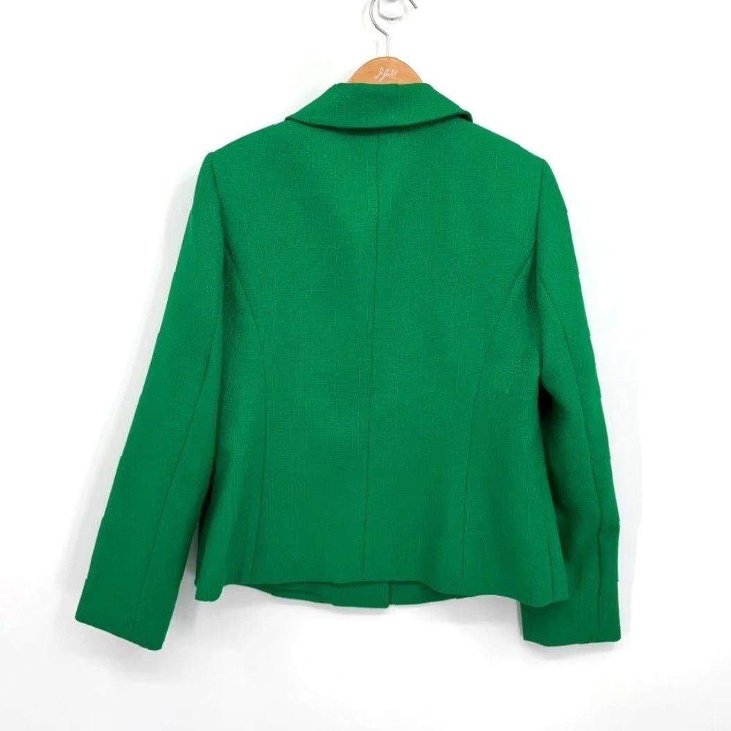 Evan Picone VINTAGE Evan Picone Blazer Womens Size 8 Kelly Green Button Up Career Contrast Button Size M / US 6-8 / IT 42-44 - 6 Thumbnail