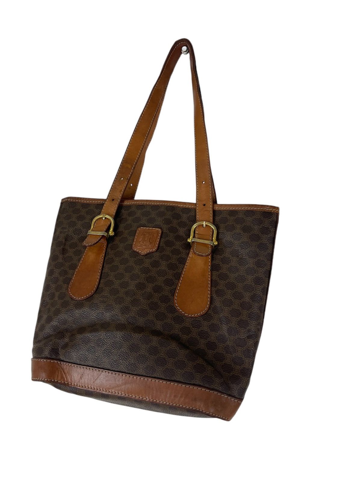 CELINE MACADAM BUCKET BAG
