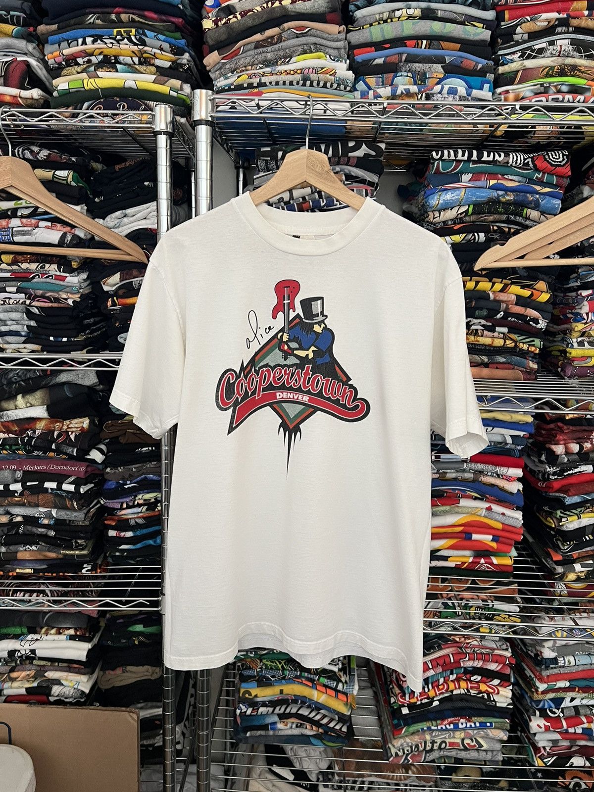 MLB 90s Alice Cooperstown Baseball Band King Fashions Tee Size US L / EU 52-54 / 3 - 1 Thumbnail