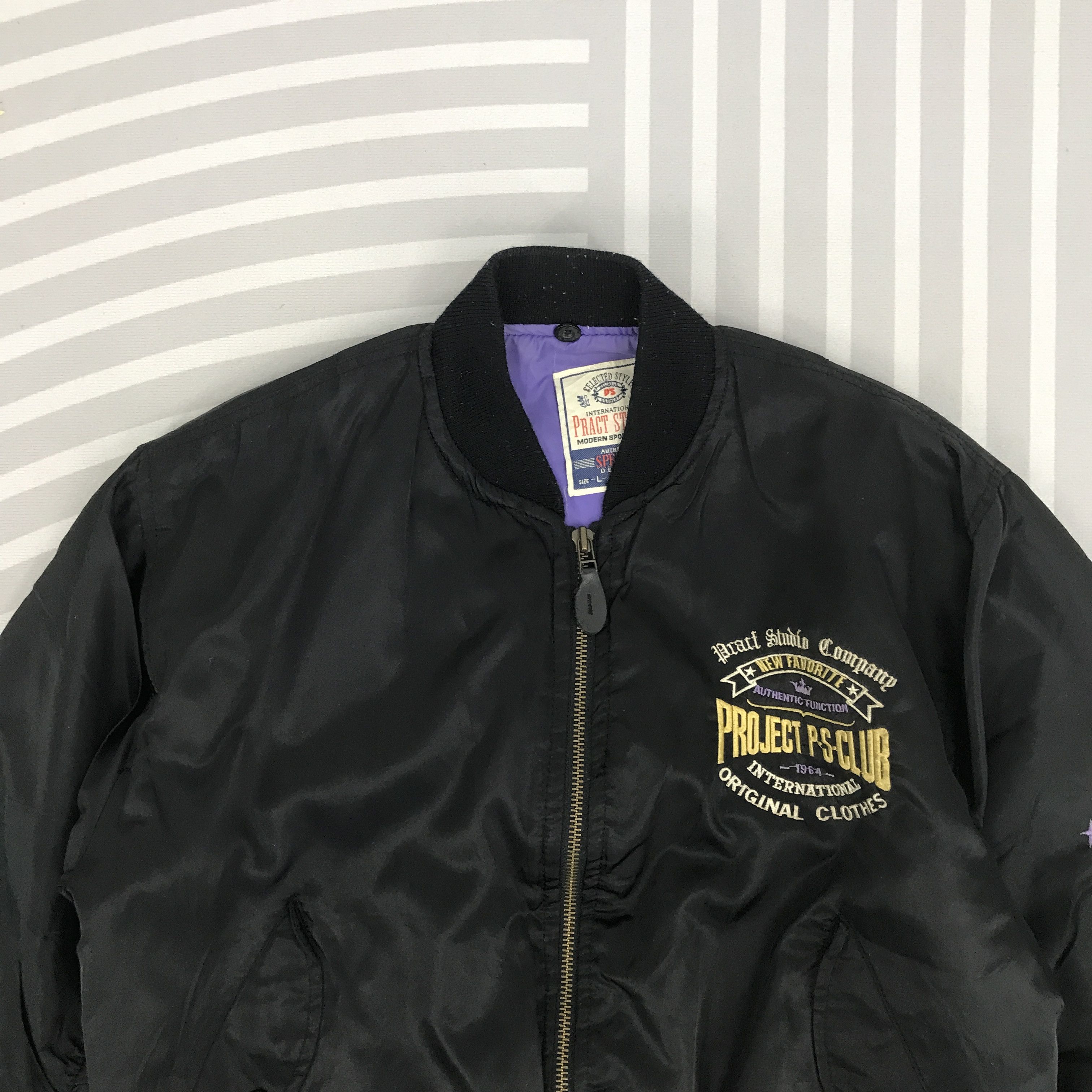Japanese Brand × Vintage Vintage Project Ps-Club Japan style Bombers jacket Size US L / EU 52-54 / 3 - 2 Thumbnail
