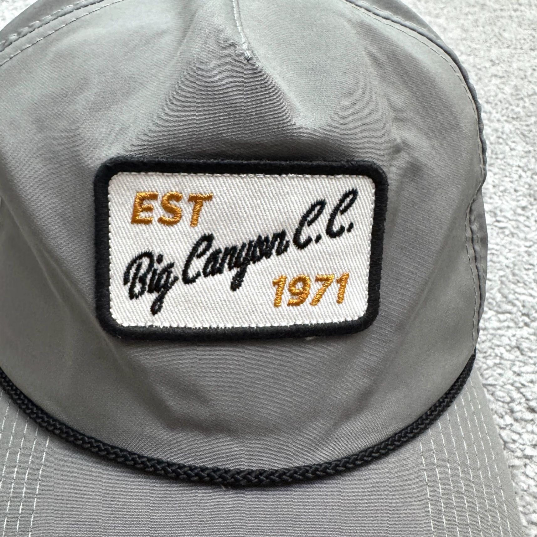 Imperial Imperial Golf Hat Cap Mens Gray Rope Snapback OSFA Size ONE SIZE - 7 Thumbnail