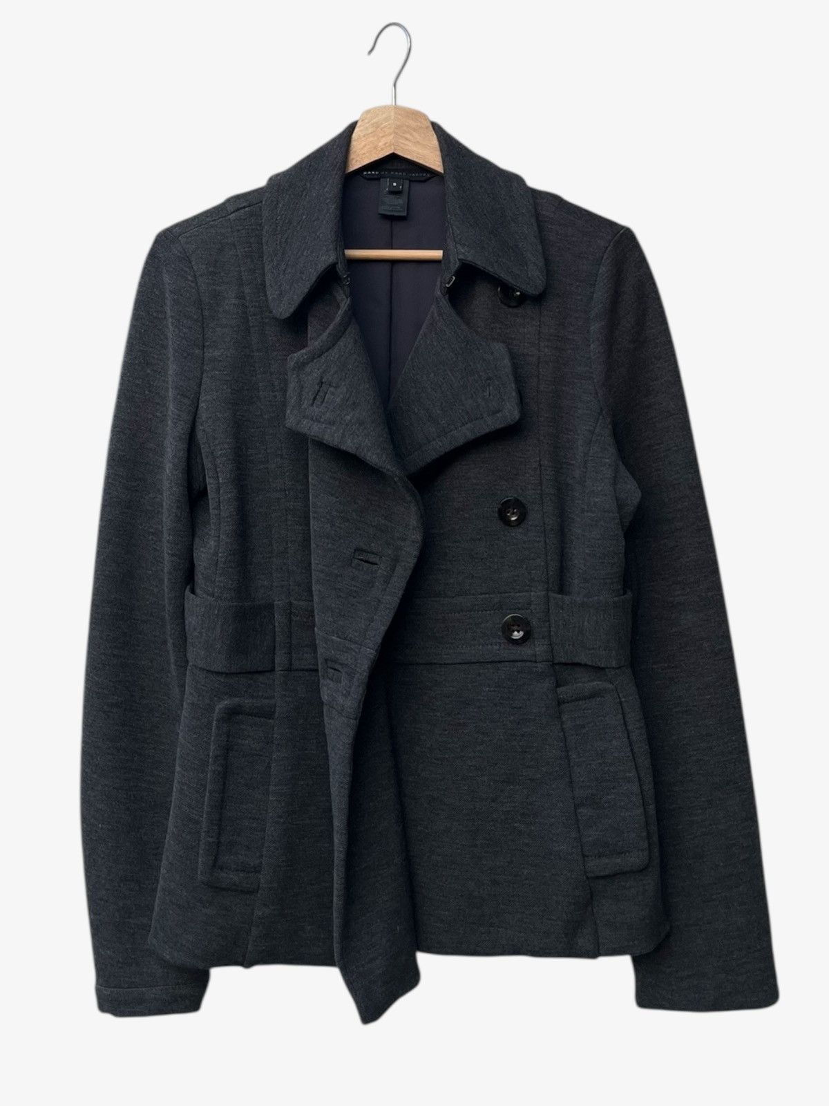 Marc by Marc Jacobs Marc by Marc Jacobs Fitted Double-Breasted Wool Blend Jacket Size S / US 4 / IT 40 - 3 Thumbnail