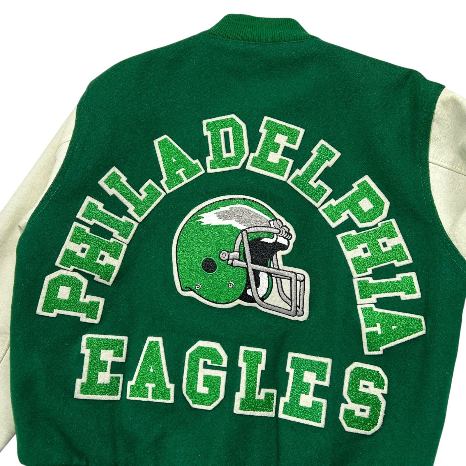 NFL VTG 90s PHILADELPHIA EAGLES CHALK LINE WOOL VARSITY JACKET Size US M / EU 48-50 / 2 - 3 Thumbnail