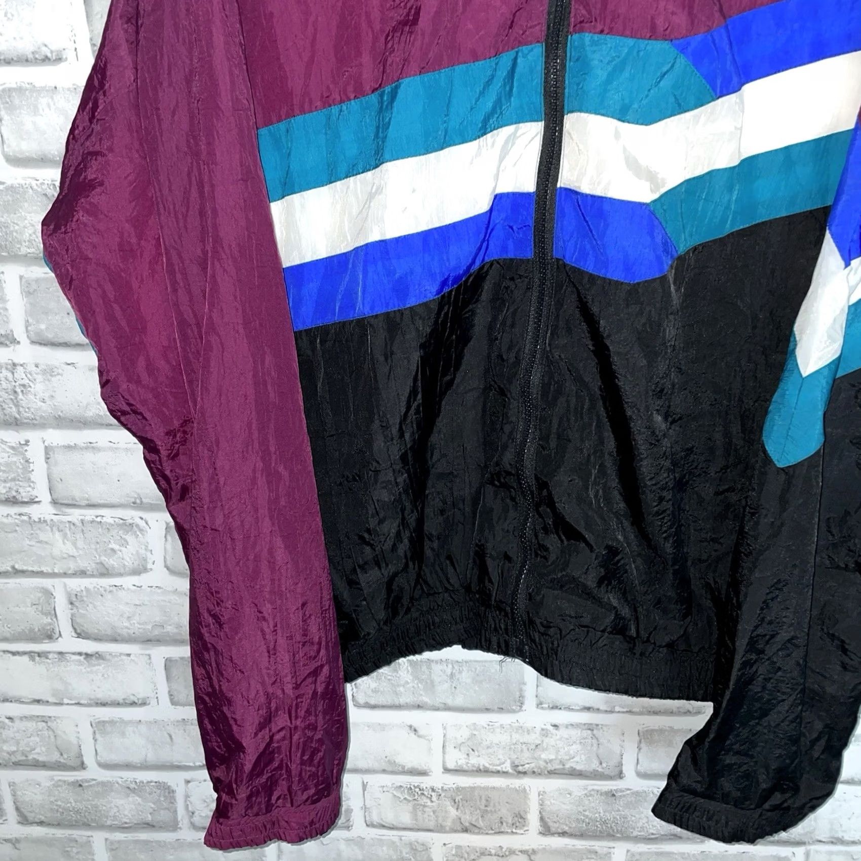 Vintage VTG Sportif Nylon windbreaker Jacket Mens Size XL Full-Zip Ava It Size US XL / EU 56 / 4 - 3 Thumbnail