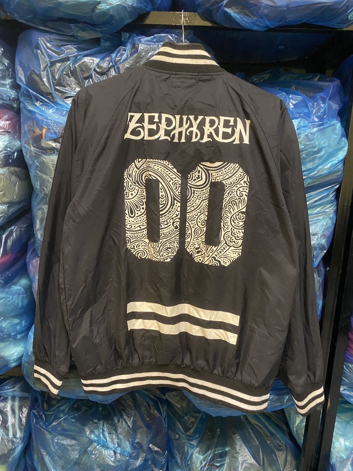 Zephyr Zephyren Japan Nylon Jacket Black Varsity Style Streetwear Size US M / EU 48-50 / 2 - 6 Thumbnail