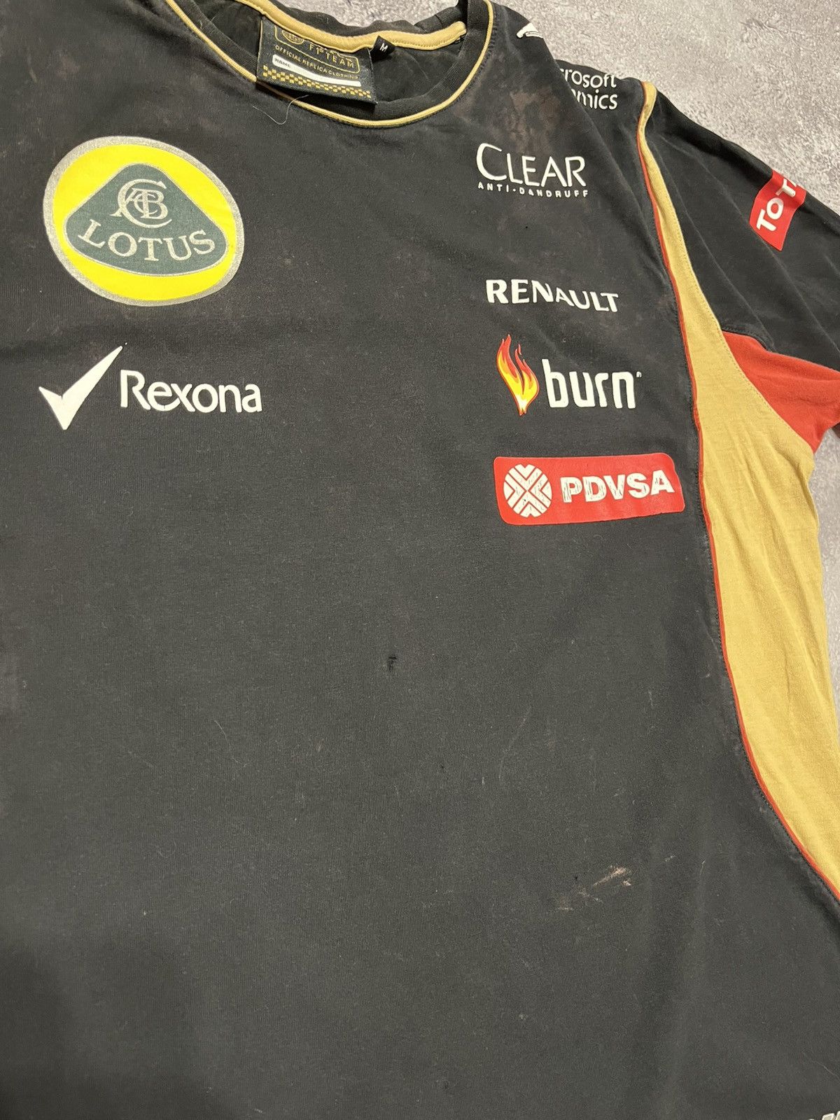 Formula 1 Lotus F1 team Romain Grosjean USED tee shirt Size US M / EU 48-50 / 2 - 4 Thumbnail