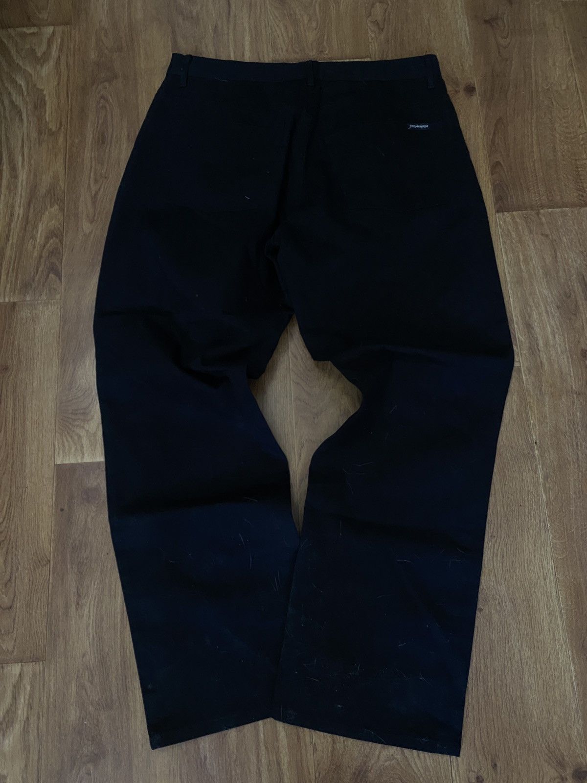 Vintage × Yves Saint Laurent Yves Saint Laurent Black Denim Pants Size US 32 / EU 48 - 7 Thumbnail