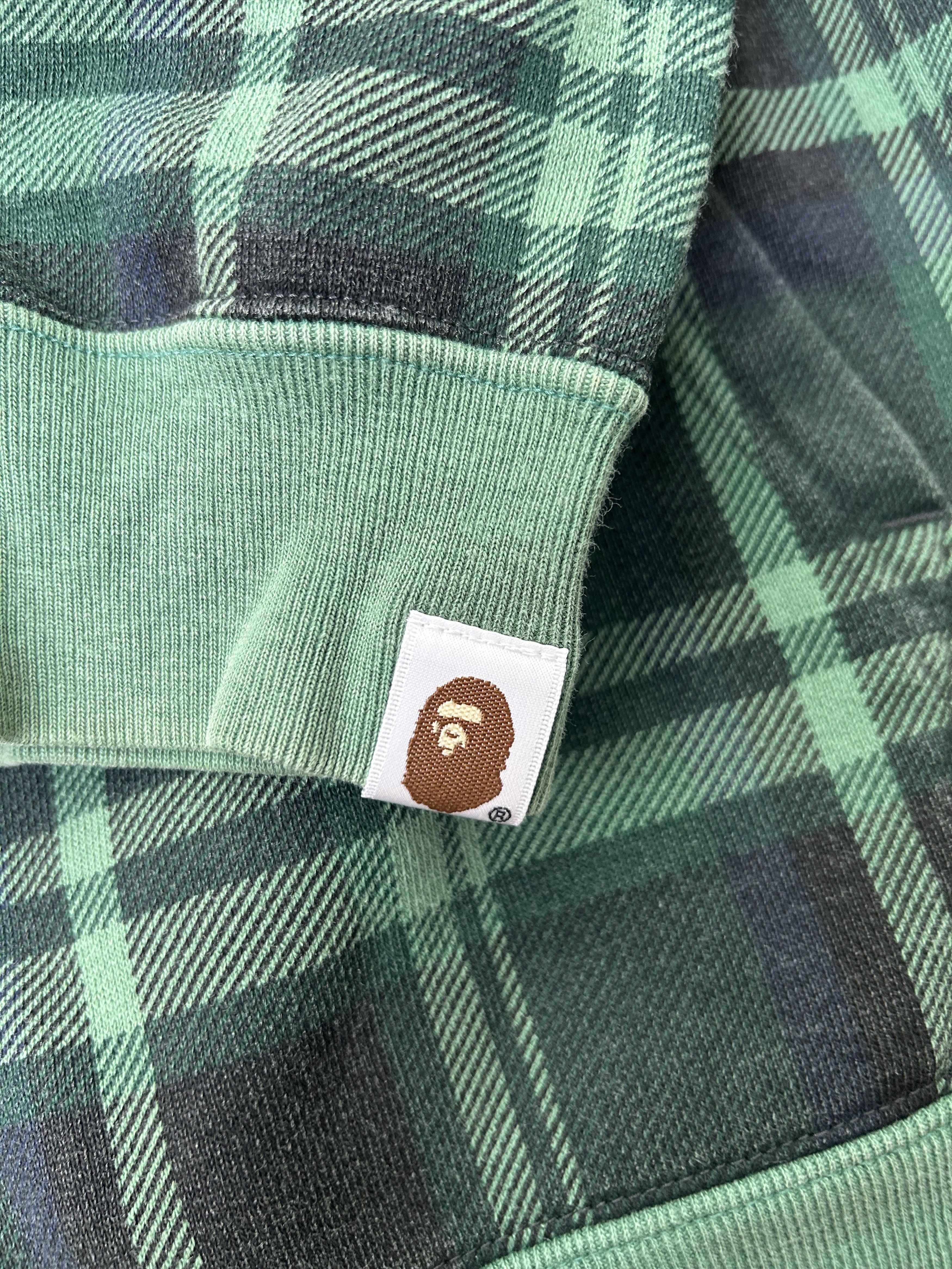 Bape Bape "Shibuya Limited" Check Plaid Fullzip Hoodie [Size L] Size US L / EU 52-54 / 3 - 3 Thumbnail