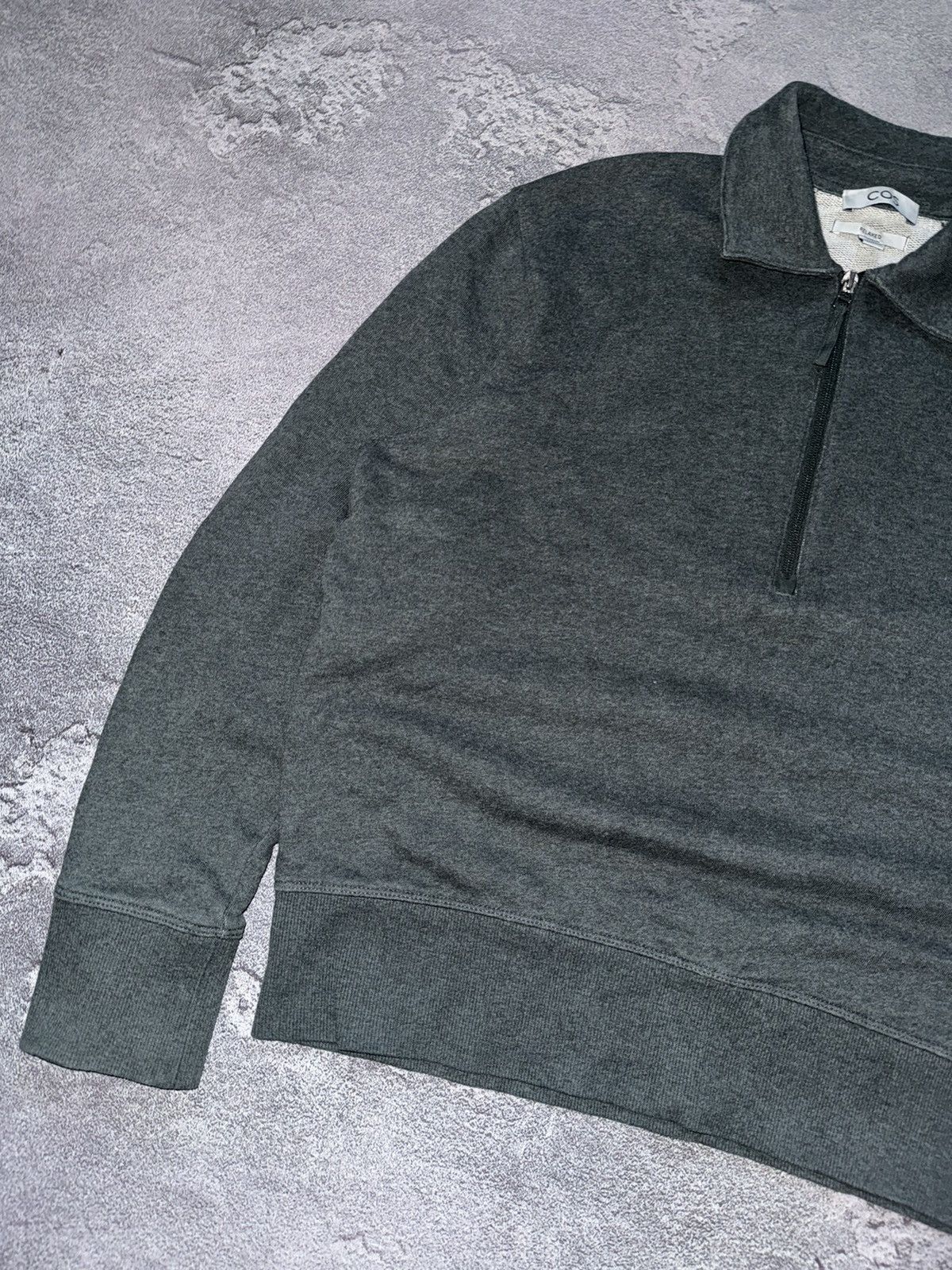 Cos × Designer COS XS 1/4 zip Wmns sweatshirt long sleeve jumper sweater Size XS / US 0-2 / IT 36-38 - 6 Thumbnail