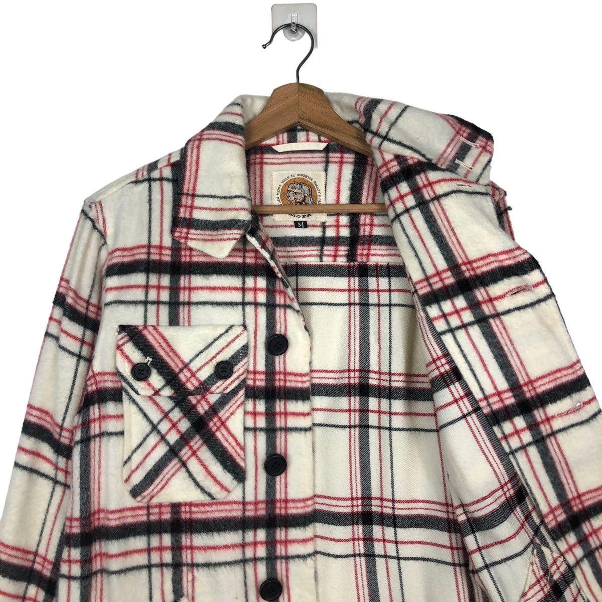 Japanese Brand 🔥Vintage Wool Shirt Flannel Jacket Mozz Tartan Design Size US M / EU 48-50 / 2 - 12 Thumbnail