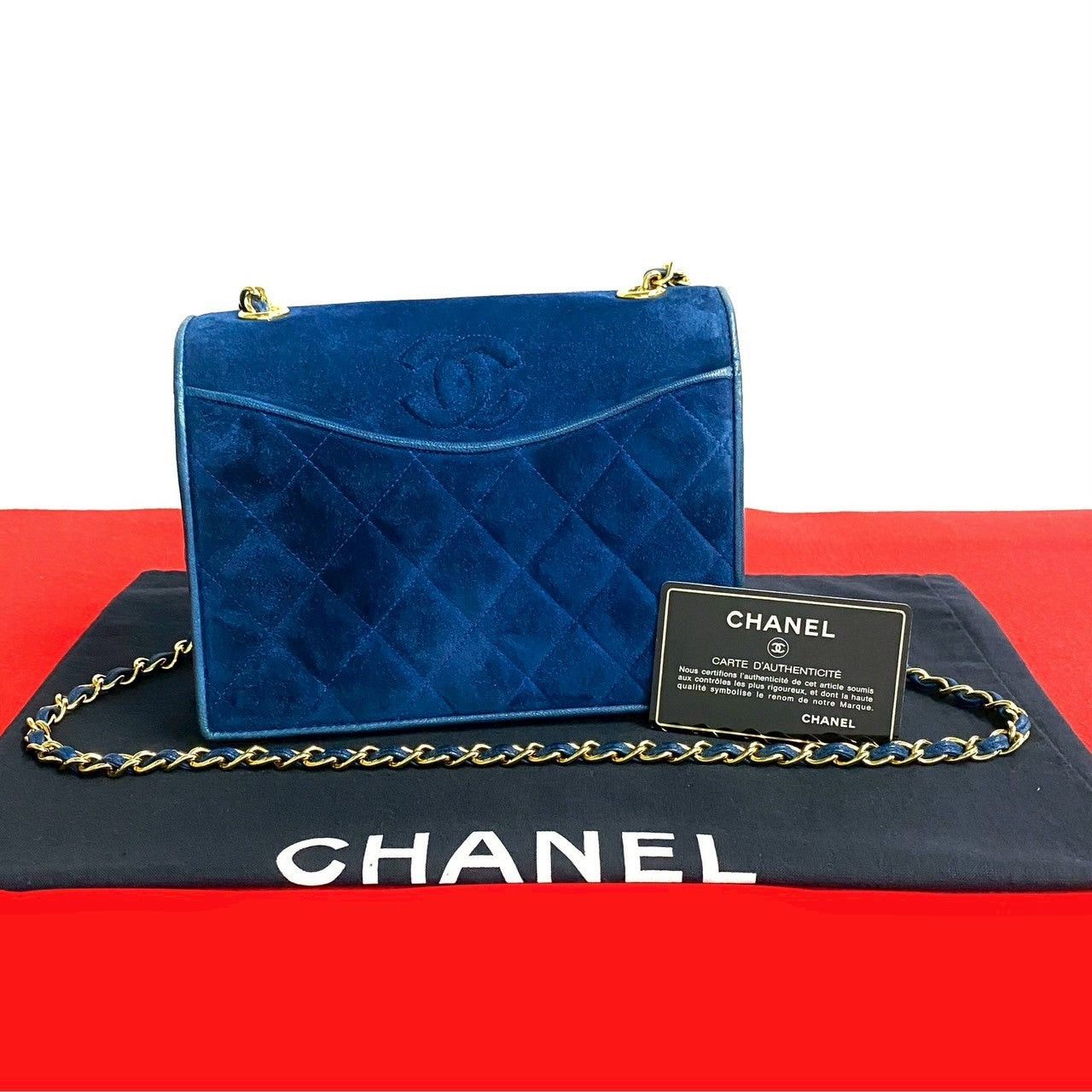 Chanel Chanel Shoulder Bag Blue Leather Size ONE SIZE - 1 Thumbnail