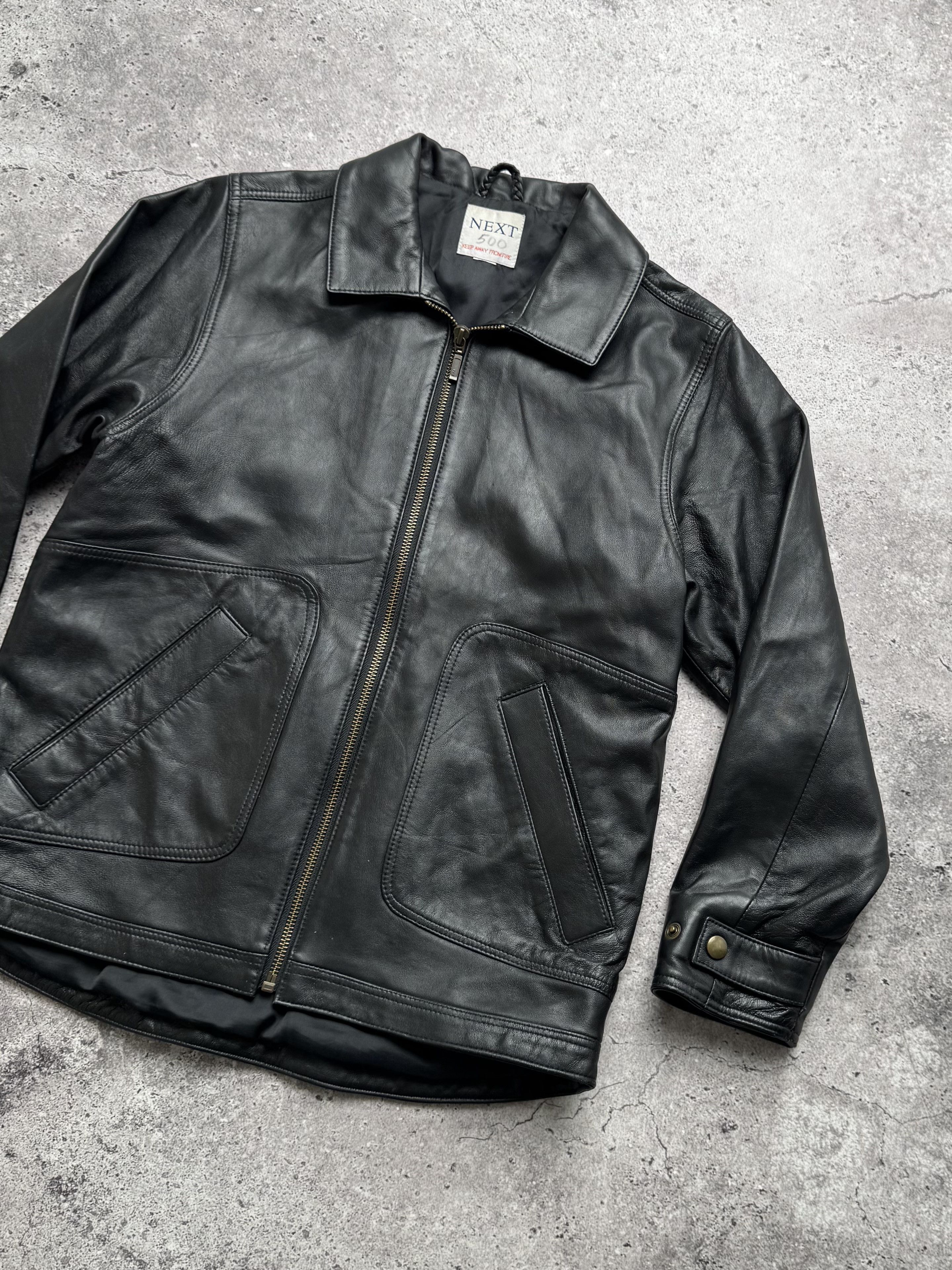 Vintage Vintage Leather Jacket C2(V481) Size XXS / US 00 / IT 34 - 3 Thumbnail