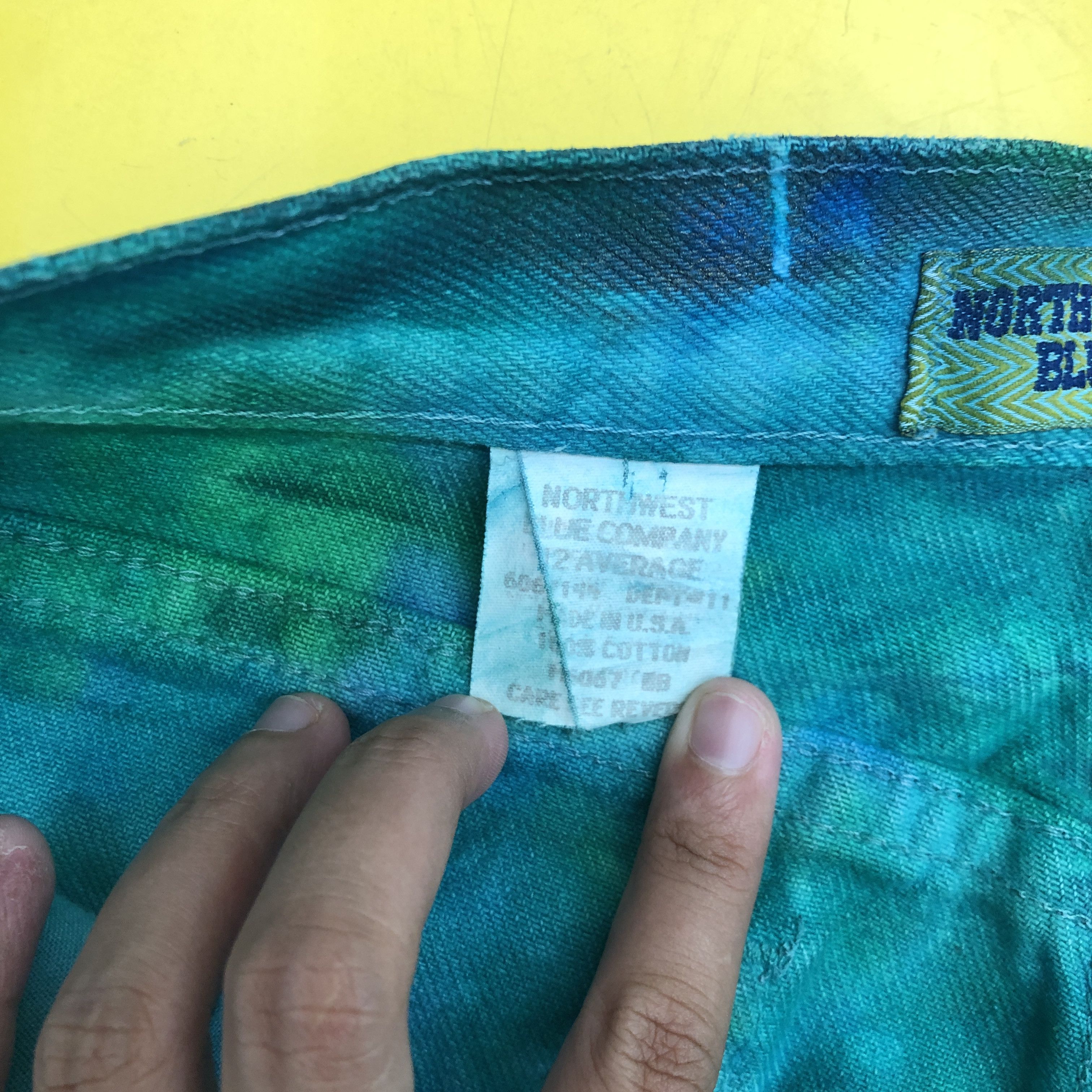 Vintage Vintage 80s Designer Tie Dye Jeans Denim Pants Size 28" / US 6 / IT 42 - 6 Thumbnail