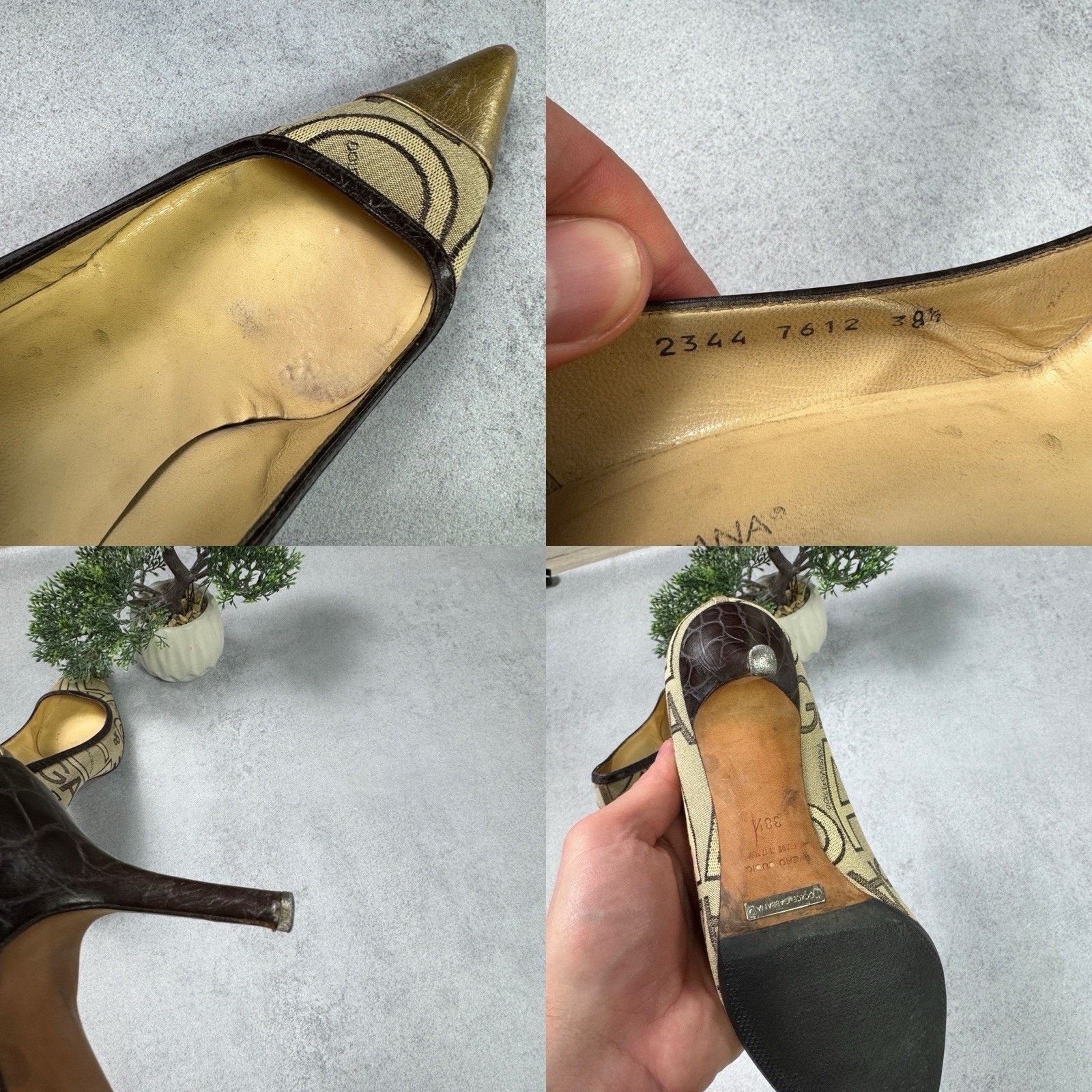 Dolce & Gabbana Dolce Gabbana Womrn Monogram Hells Pumps Size 38.5 US 8.5 Size US 8.5 / IT 38.5 - 23 Thumbnail