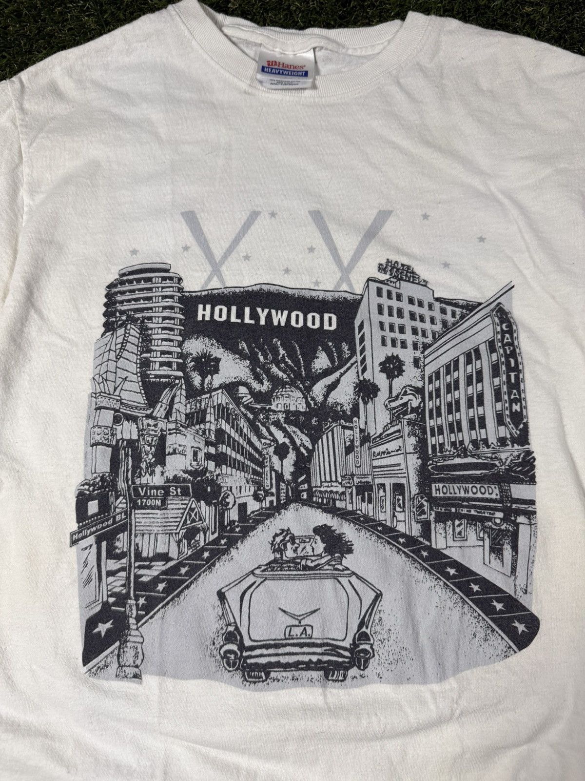 Vintage Vintage Y2k Hollywood California Super Star Famous Art Tee Size US S / EU 44-46 / 1 - 2 Thumbnail