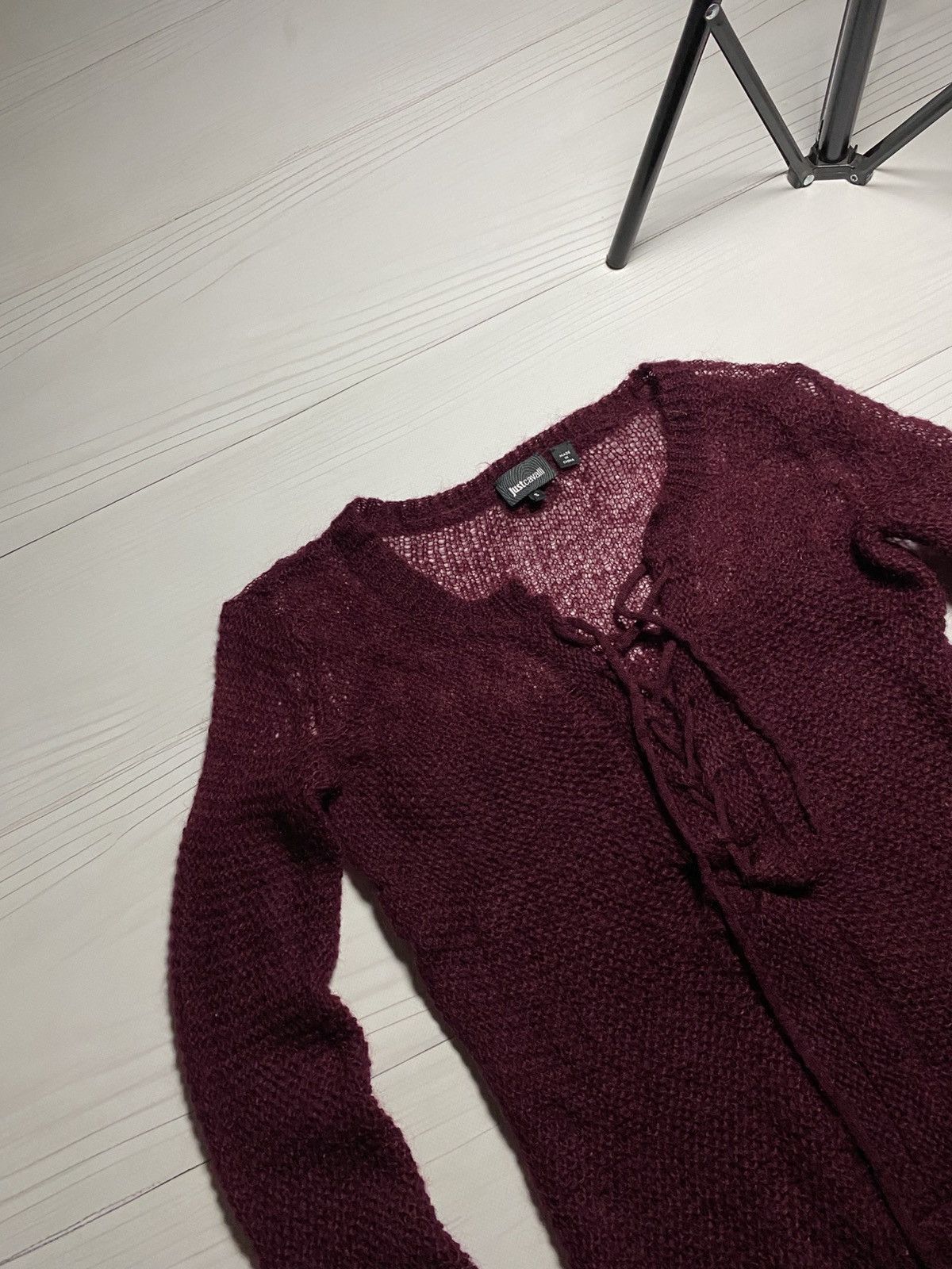 Just Cavalli Just Cavalli mohair blend lace-up knit sweater Size S / US 4 / IT 40 - 10 Thumbnail