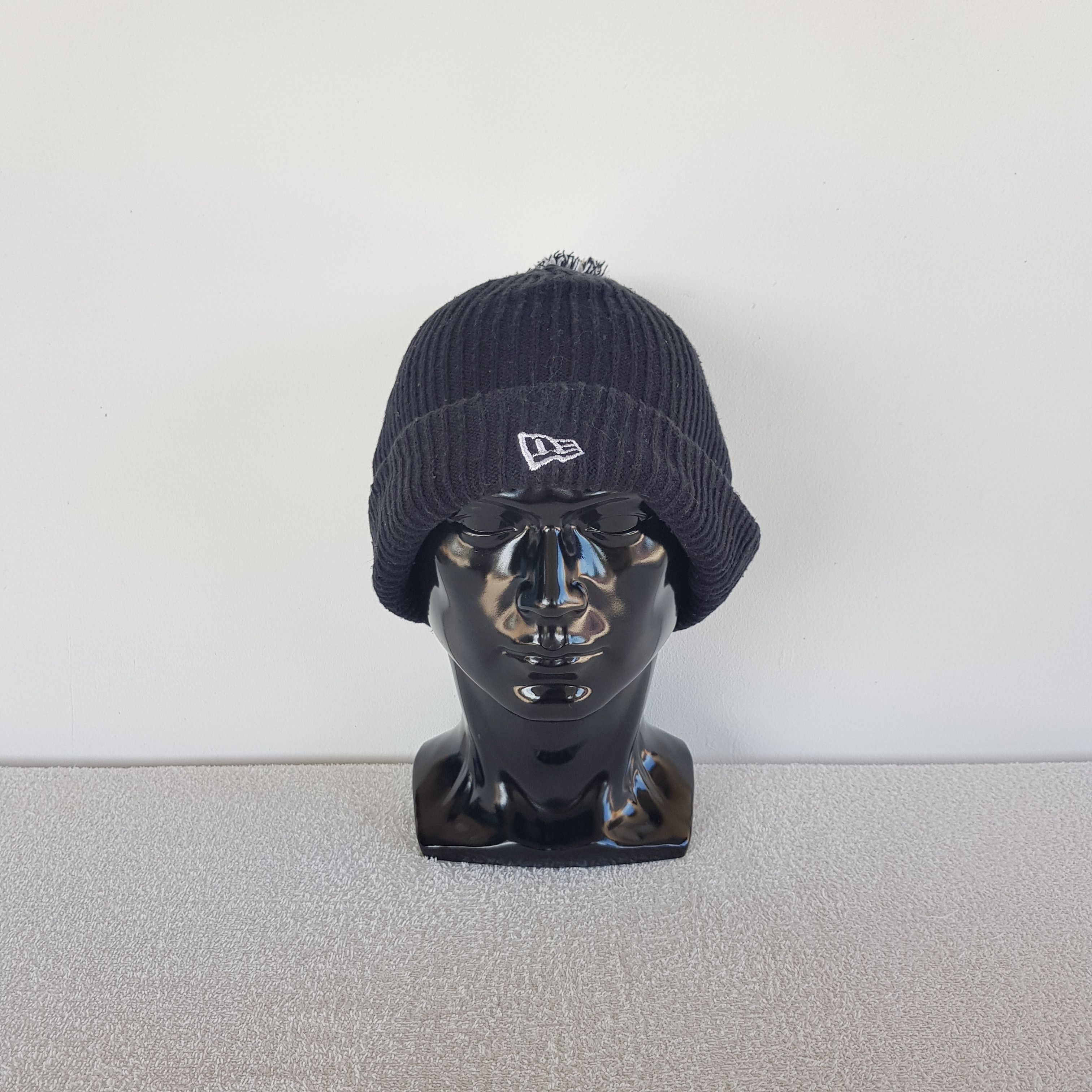 Japanese Brand Vintage Y2K New Era Beanie Fair Isle Ribbed Knit Caps Hats. Size ONE SIZE - 1 Thumbnail