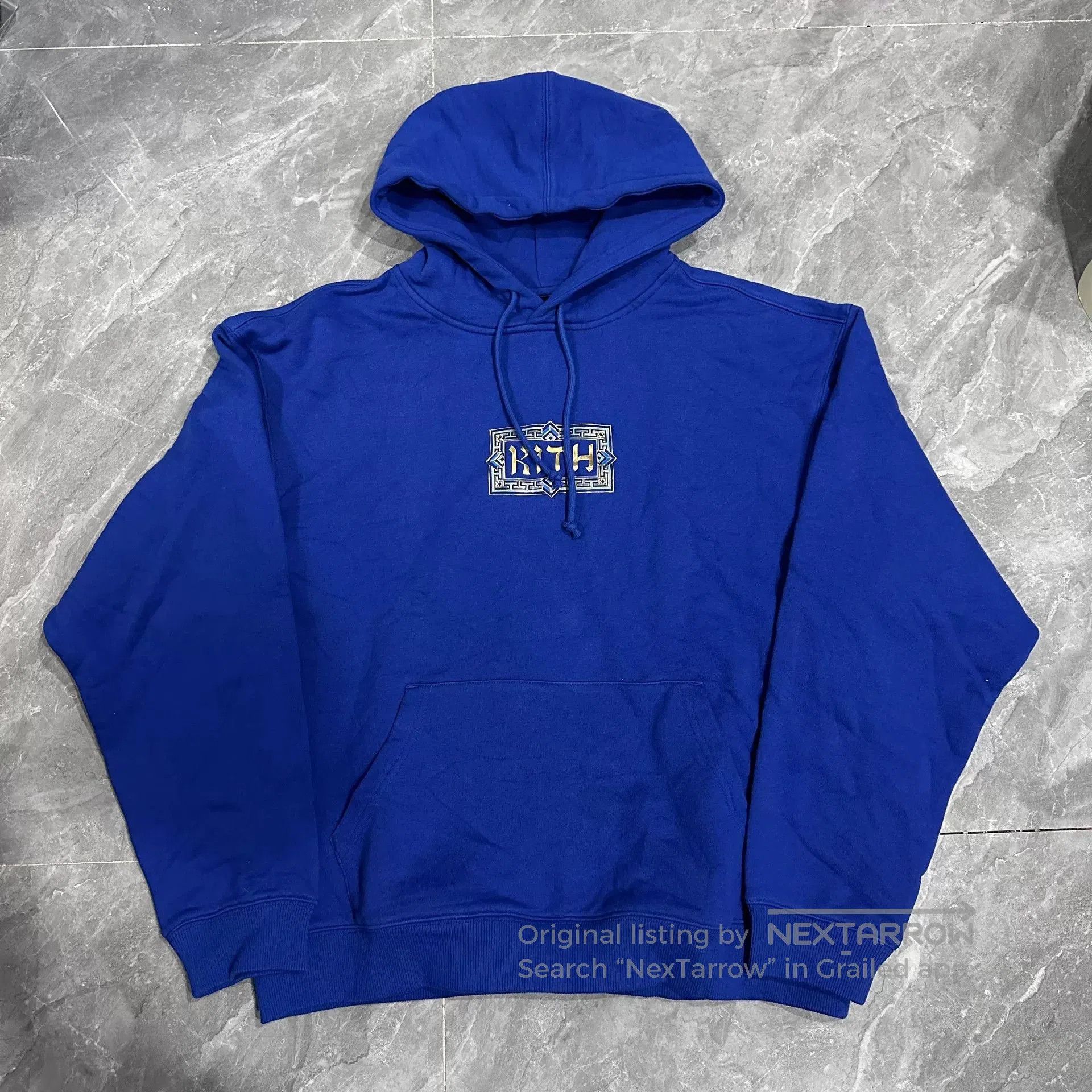 Kith Kith Hebrew Logo Klein Blue Hoodie. Size US M / EU 48-50 / 2 - 1 Thumbnail