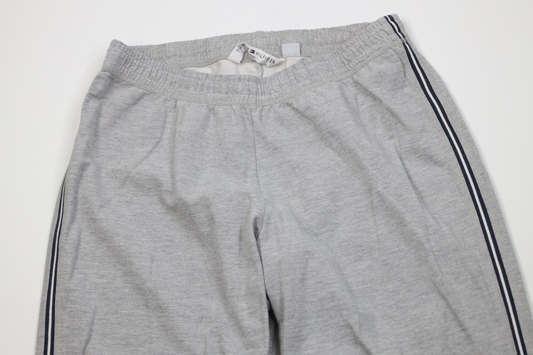 Tommy Hilfiger Vintage 90s Y2K Tommy Hilfiger Wide Leg Sweatpants Gray Size 34" / US 12 / IT 48 - 2 Thumbnail