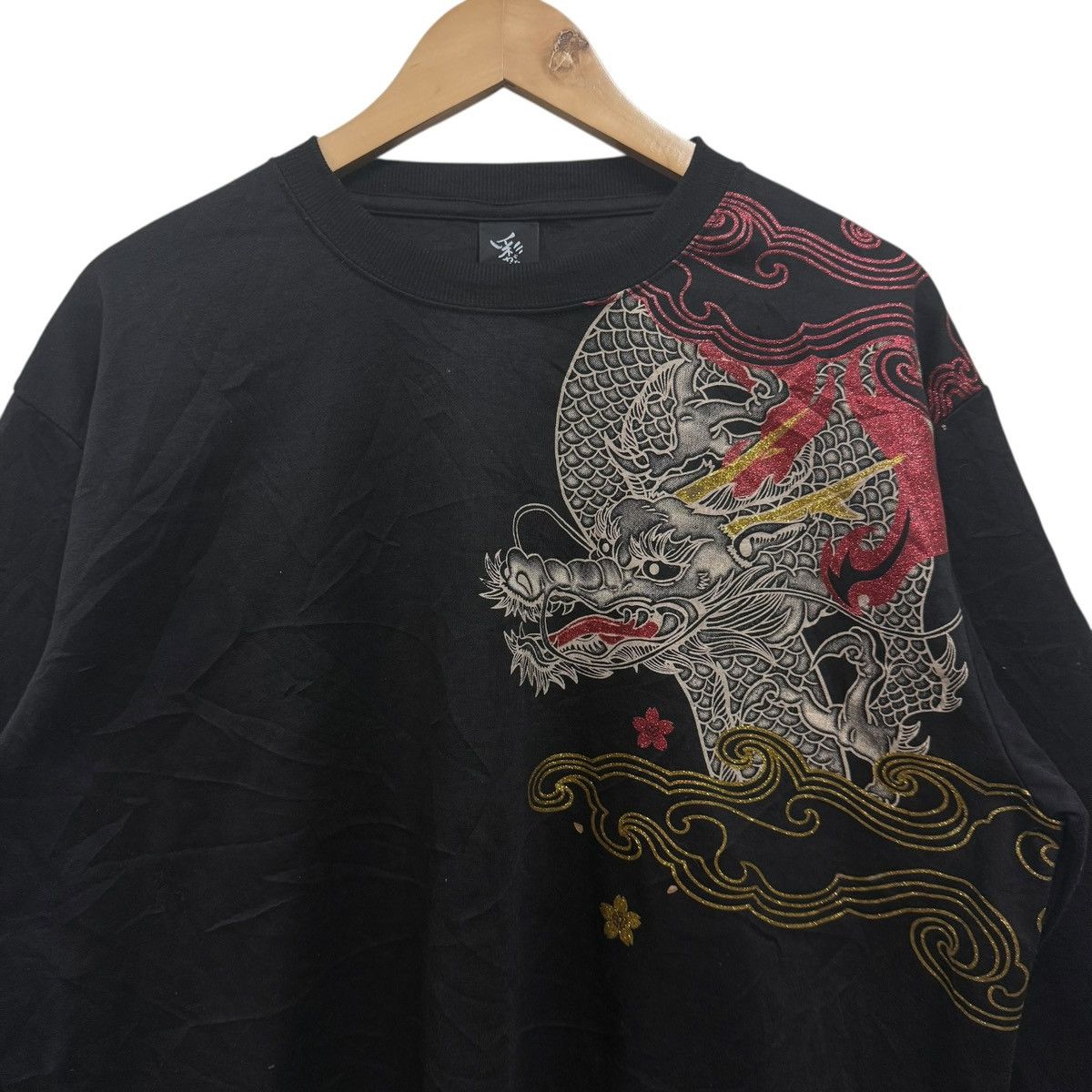 Japanese Brand Vintage Sukajan Dragon Tiger Fighting Graphic Longsleeve Size US XL / EU 56 / 4 - 4 Thumbnail