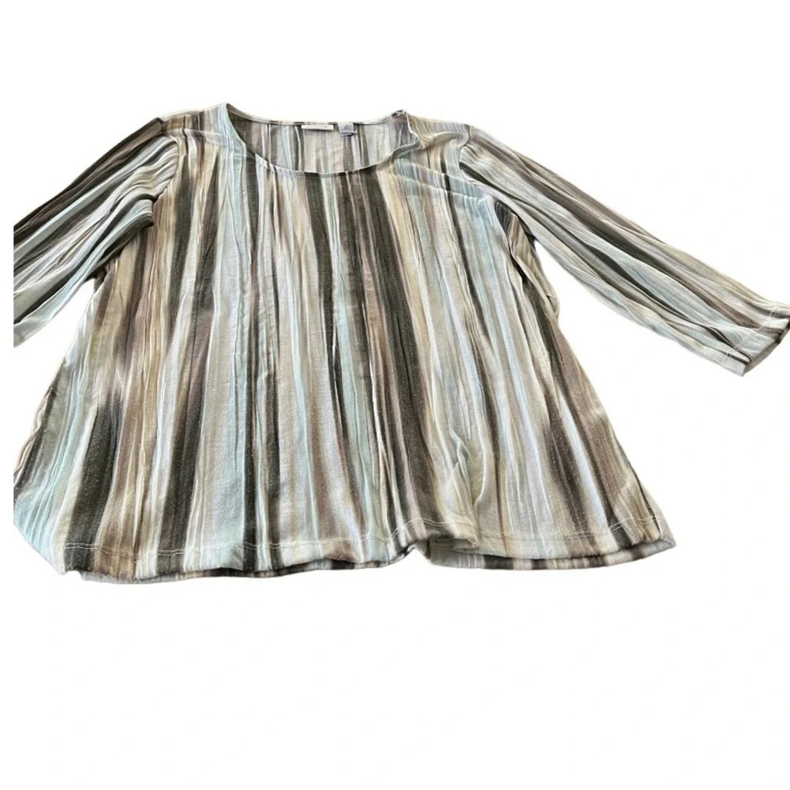 Chicos Chico’s striped top, size 2(Large). Size L / US 10 / IT 46 - 1 Thumbnail