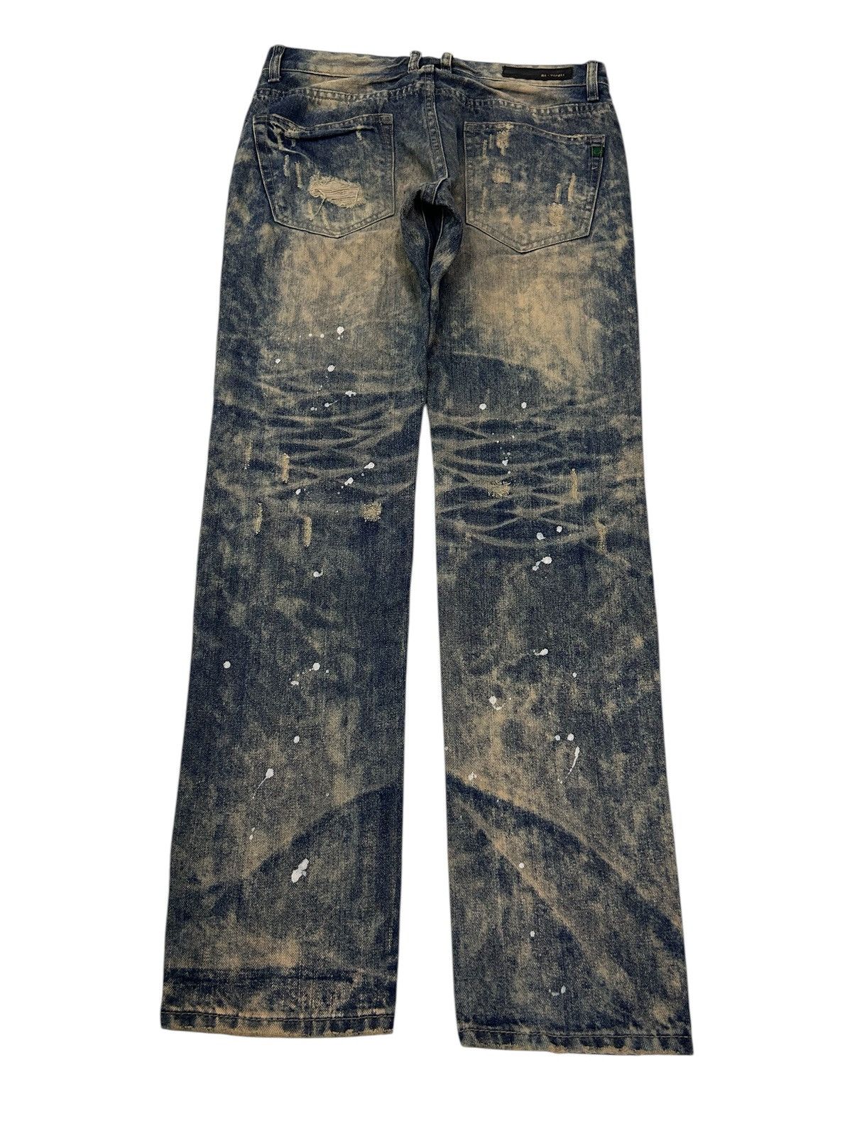 Japanese Brand × Vintage ED VIRGIL Paints Trashed Distressed Jeans Size US 32 / EU 48 - 2 Thumbnail