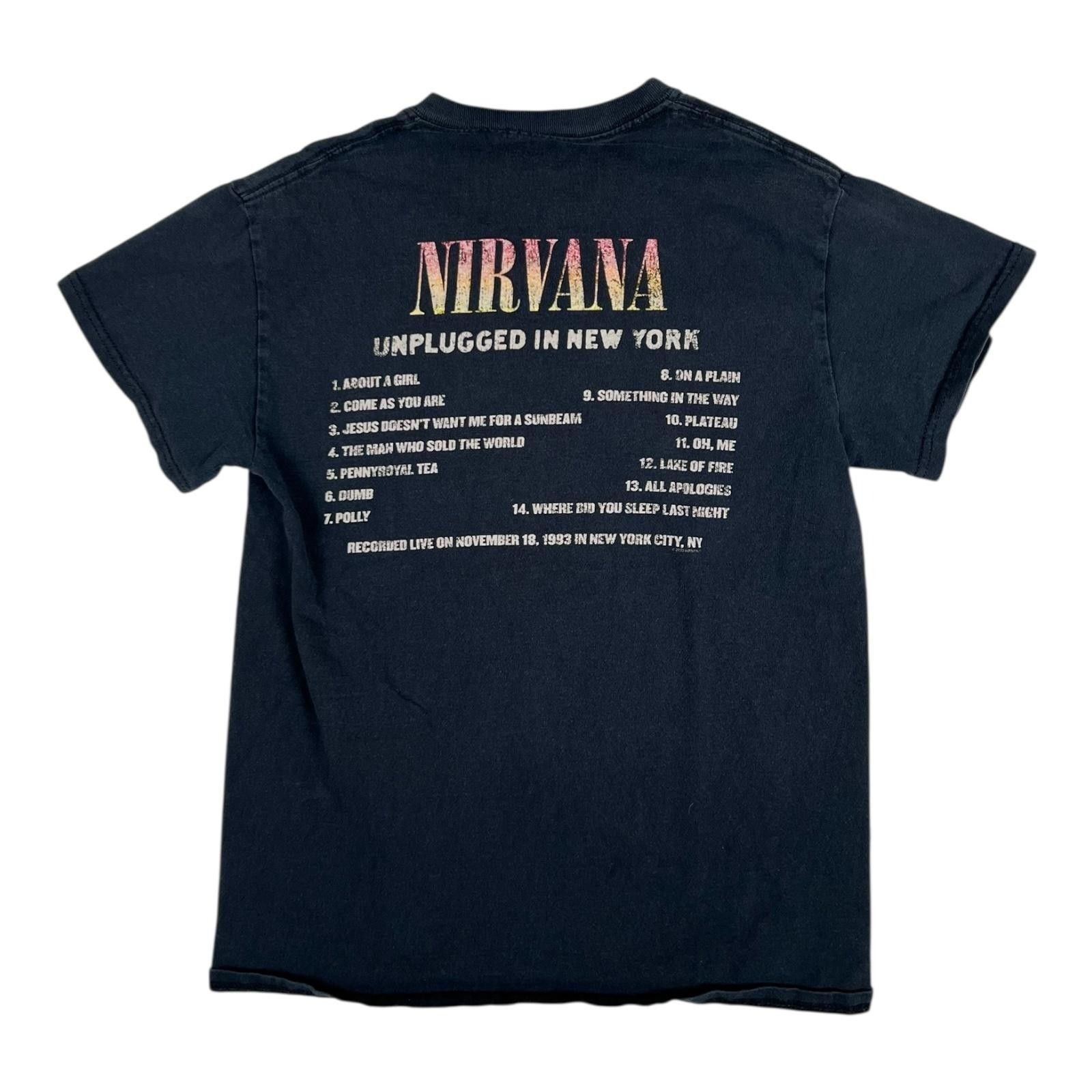 Nirvana Nirvana T-Shirt Size Small Black Unplugged In New York MTV R Size US S / EU 44-46 / 1 - 3 Thumbnail