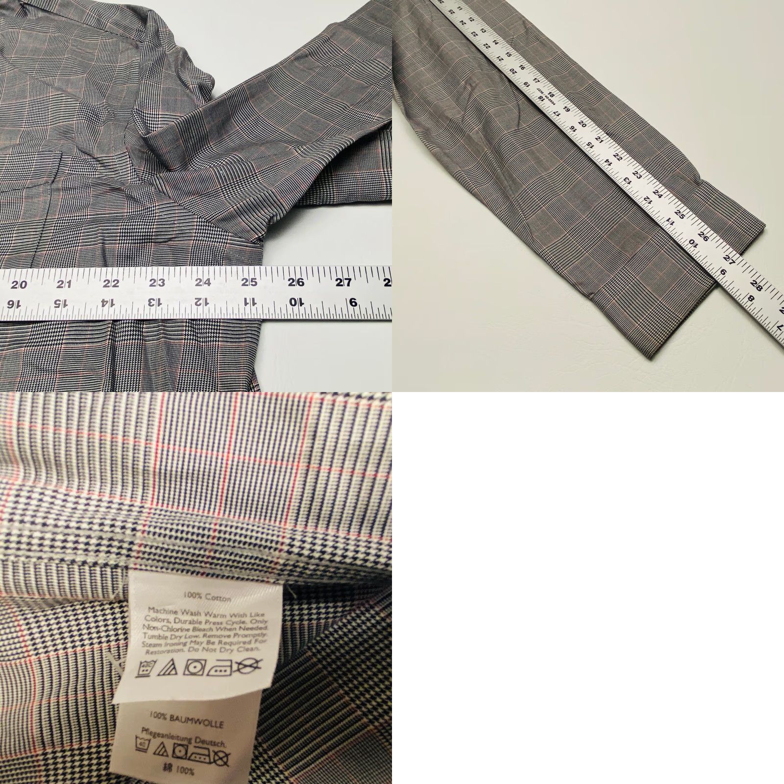 Eddie Bauer VINTAGE: No Eddie Bauer Dress Shirt Mens 2XL Check Long Sleeve Button Up Wrinkle Resistant Size 48R - 8 Thumbnail